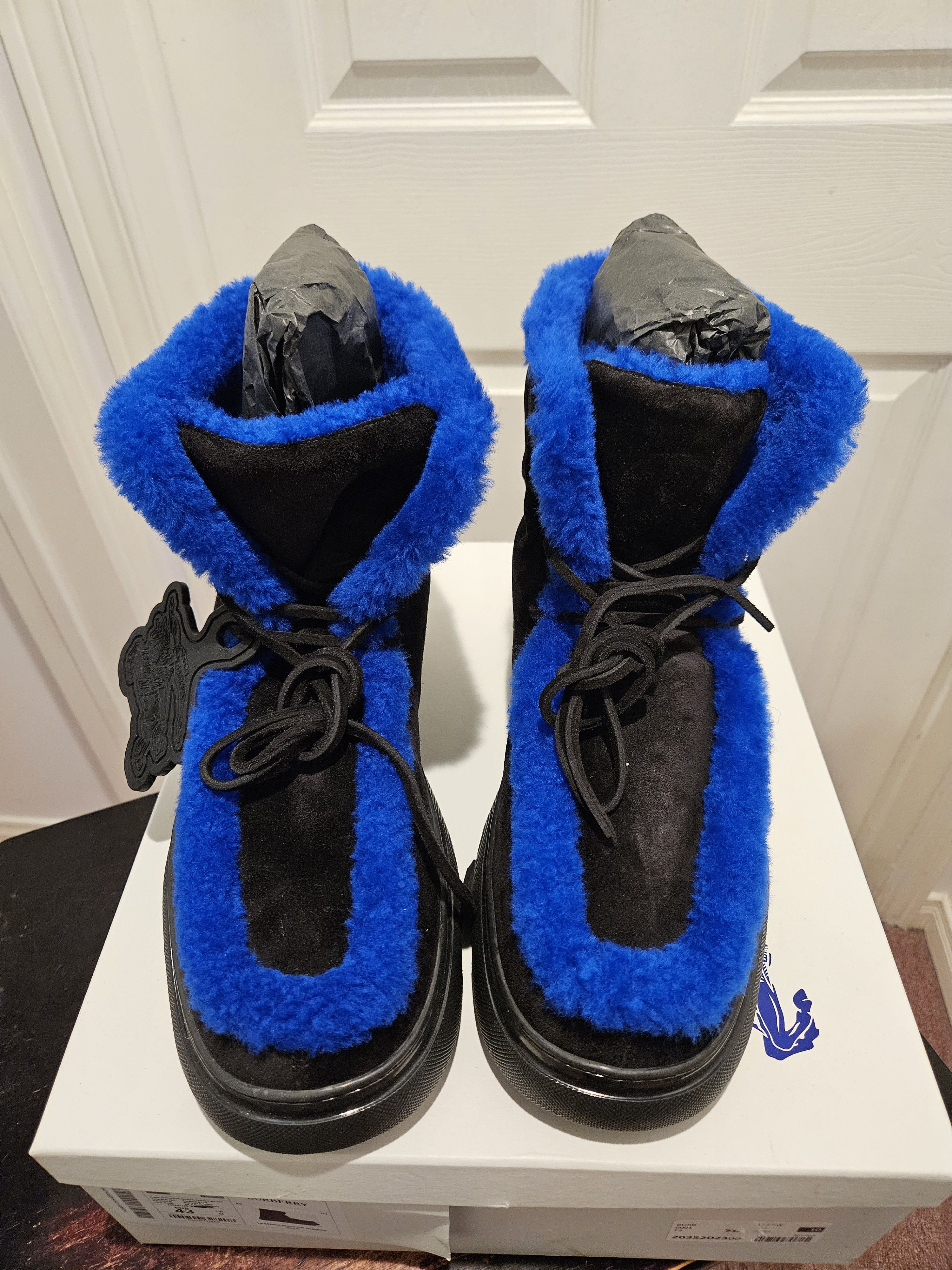 Burberry Shearling Creeper Boots Size US 10 / EU 43 - 6 Thumbnail