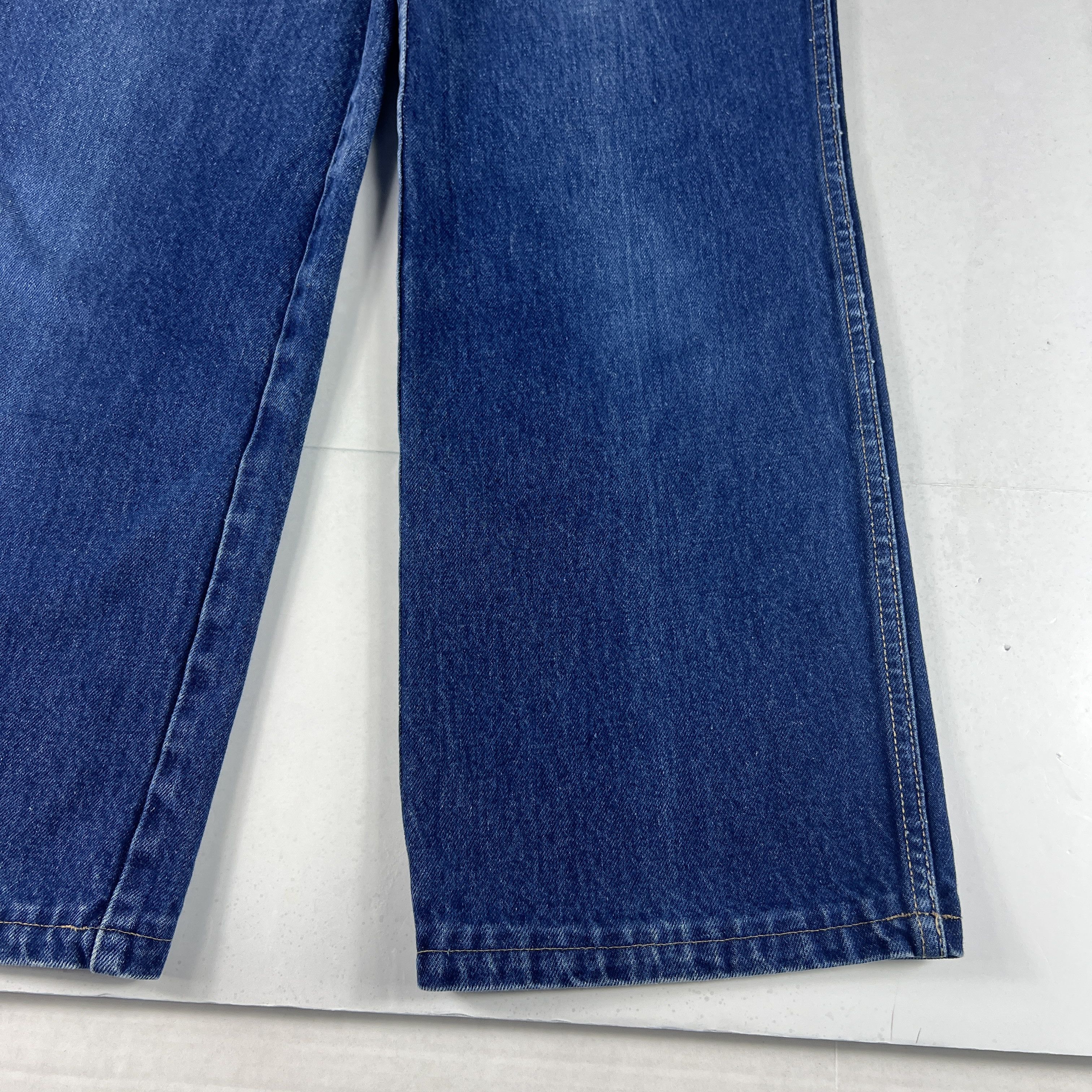 Calvin Klein VTG 80s Calvin Klein Jeans High Rise Straight Blue Denim Size 28" / US 6 / IT 42 - 9 Thumbnail