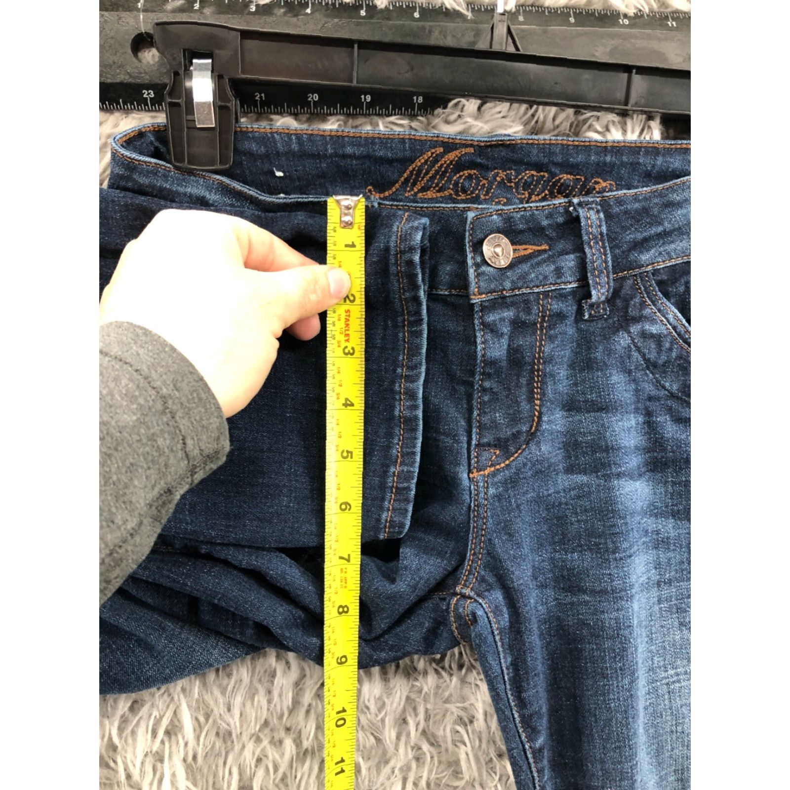 Vintage VINTAGE dELiA*s MORGAN Jeans Petite 4P Womens Medium Blue Straight Denim Pocket Zipper Button Urban Classic 90s Womens Size 27" / US 4 / IT 40 - 4 Thumbnail