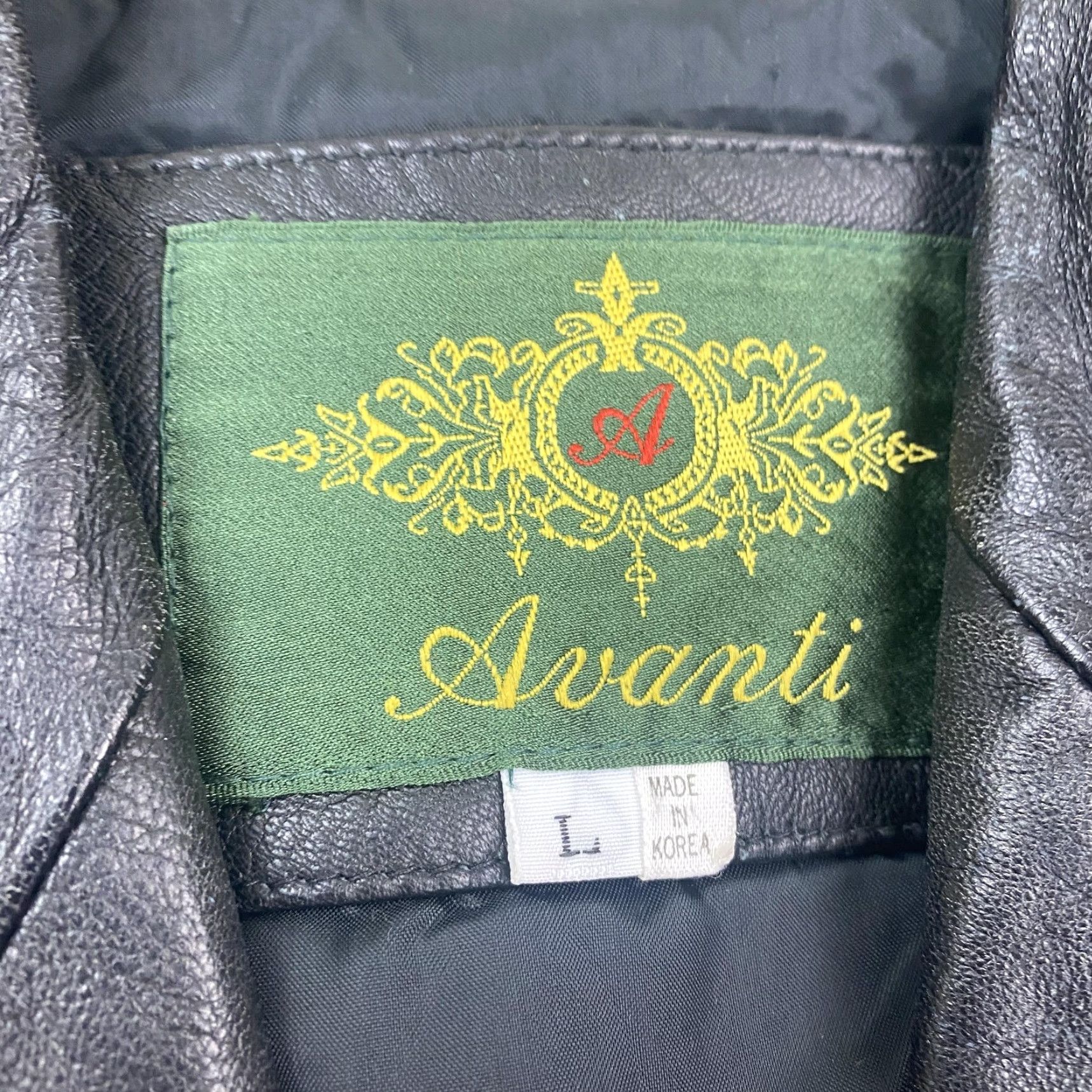 Vintage VINTAGE Avanti Leather Coat Womens Large Black Long Overcoat 80s Shoulder Pads Size L / US 10 / IT 46 - 3 Thumbnail