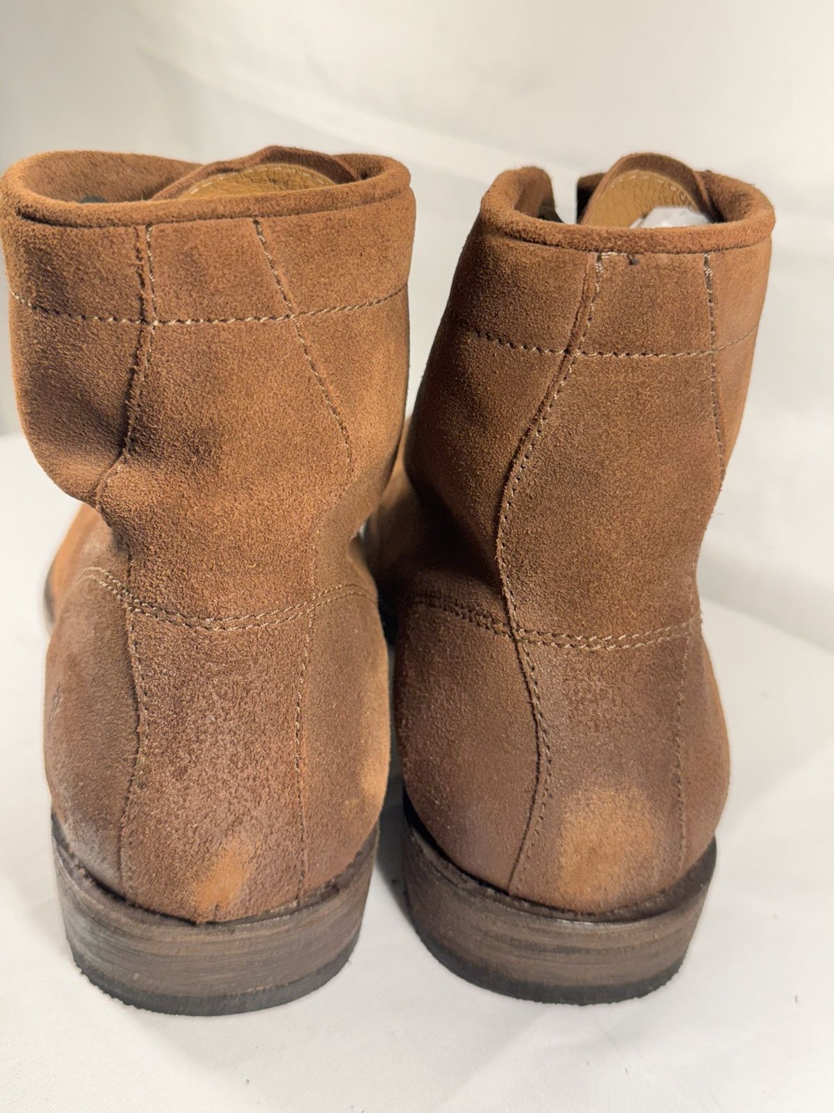 Frye FRYE Tyler Flex Lace Up Boots Brown Suede Size US 12 / EU 45 - 12 Thumbnail