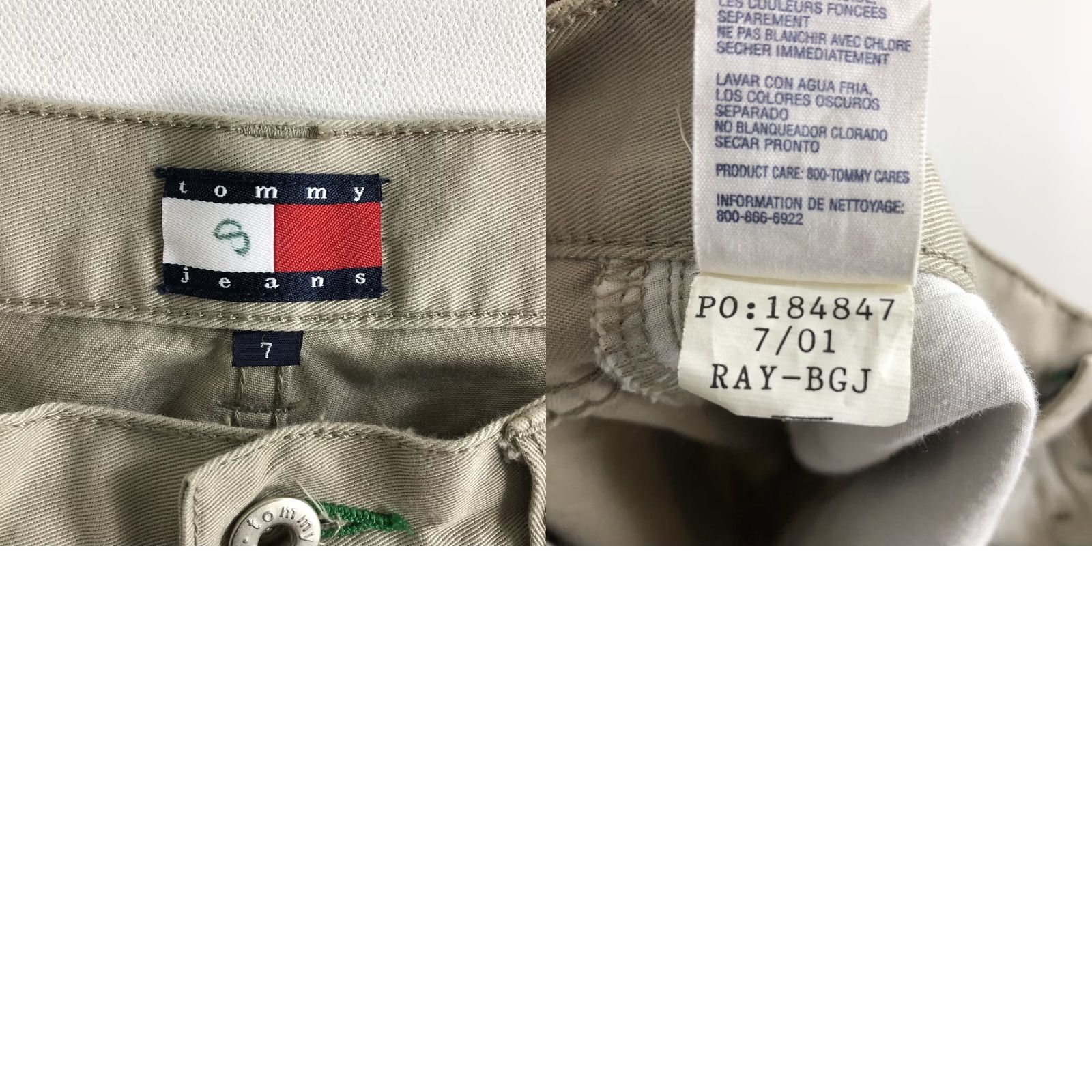 Tommy Hilfiger Tommy Hilfiger Vintage Jeans Juniors Tan Beige 7 Size Low Button Fabric Pants Size 28" / US 6 / IT 42 - 8 Thumbnail