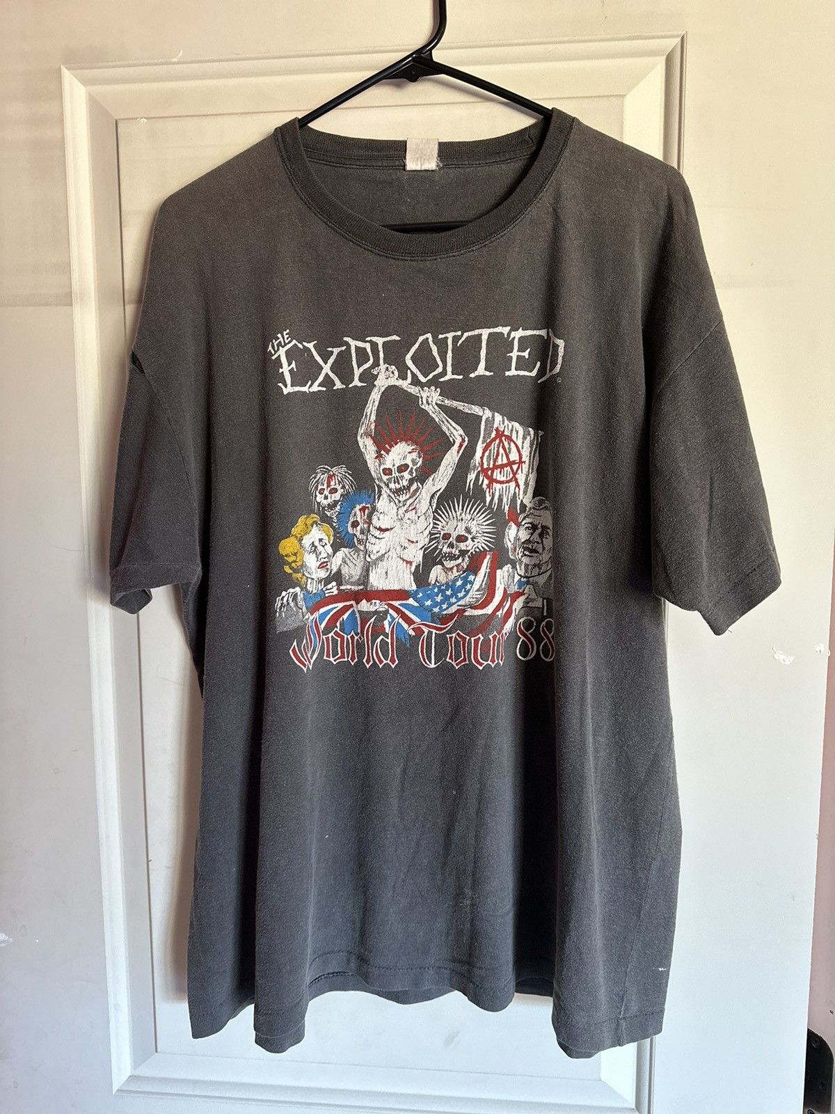 Band Tees × Vintage The Exploited World Tour 88 Size US XL / EU 56 / 4 - 1 Thumbnail