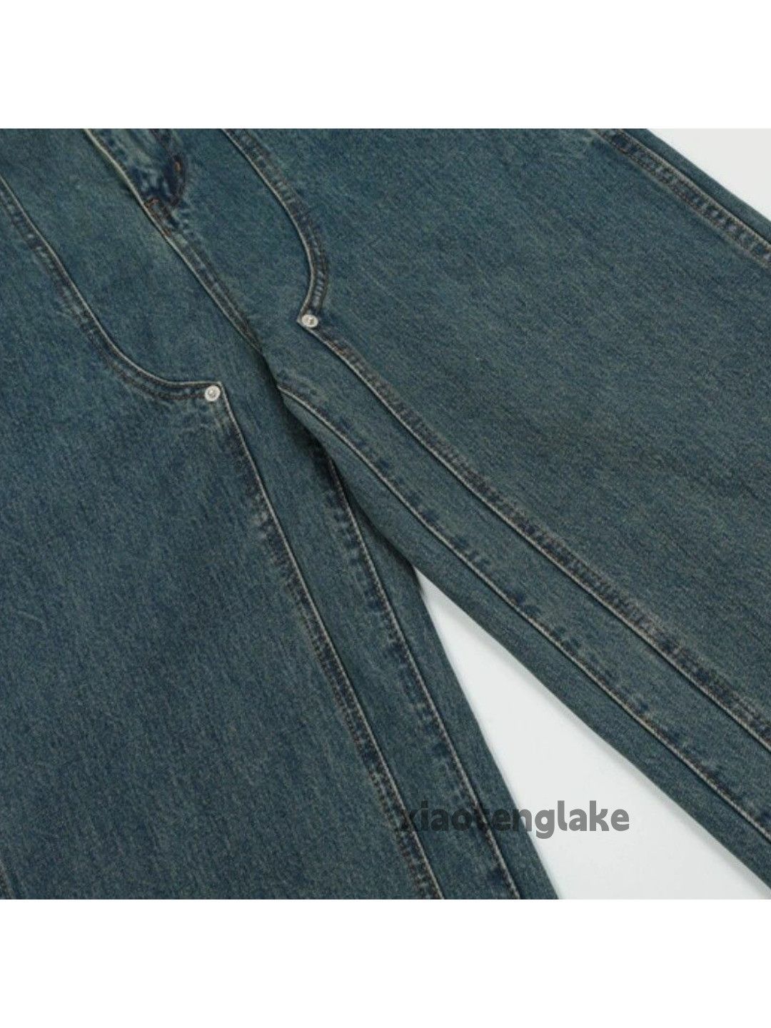 Designer × Japanese Brand × Vintage washed faded cleanfit yuppie loose carpenter jeans Size US 30 / EU 46 - 4 Thumbnail