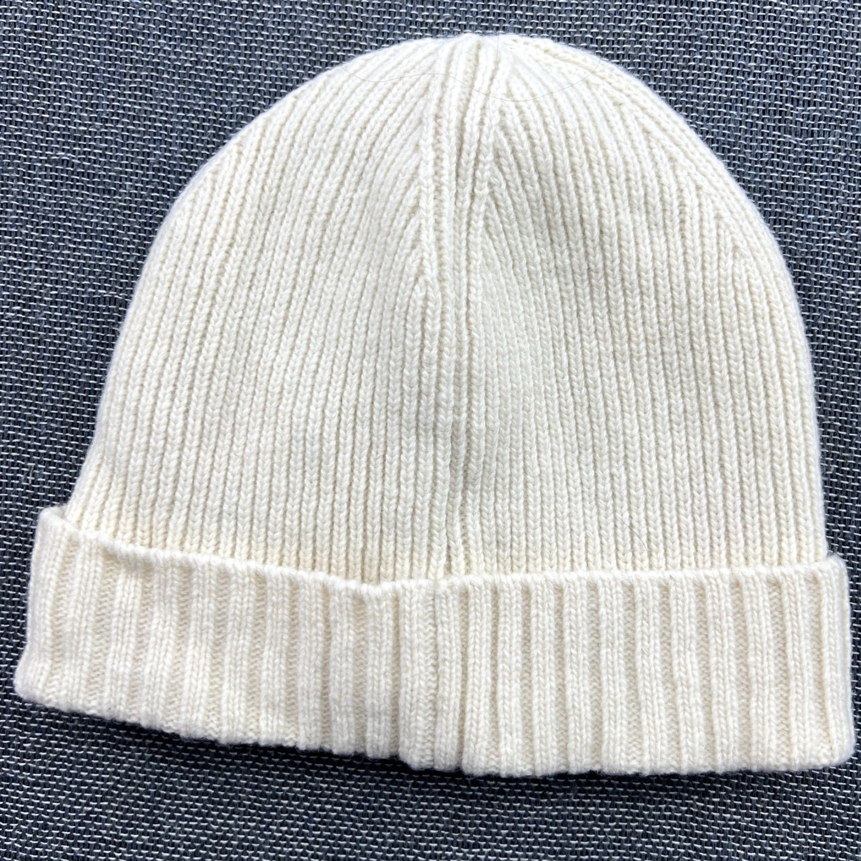 Gant GANT Lambswool Beanie Hat One Size White Lined Ribbon Cuffed Thermal Knitted Size ONE SIZE - 3 Thumbnail