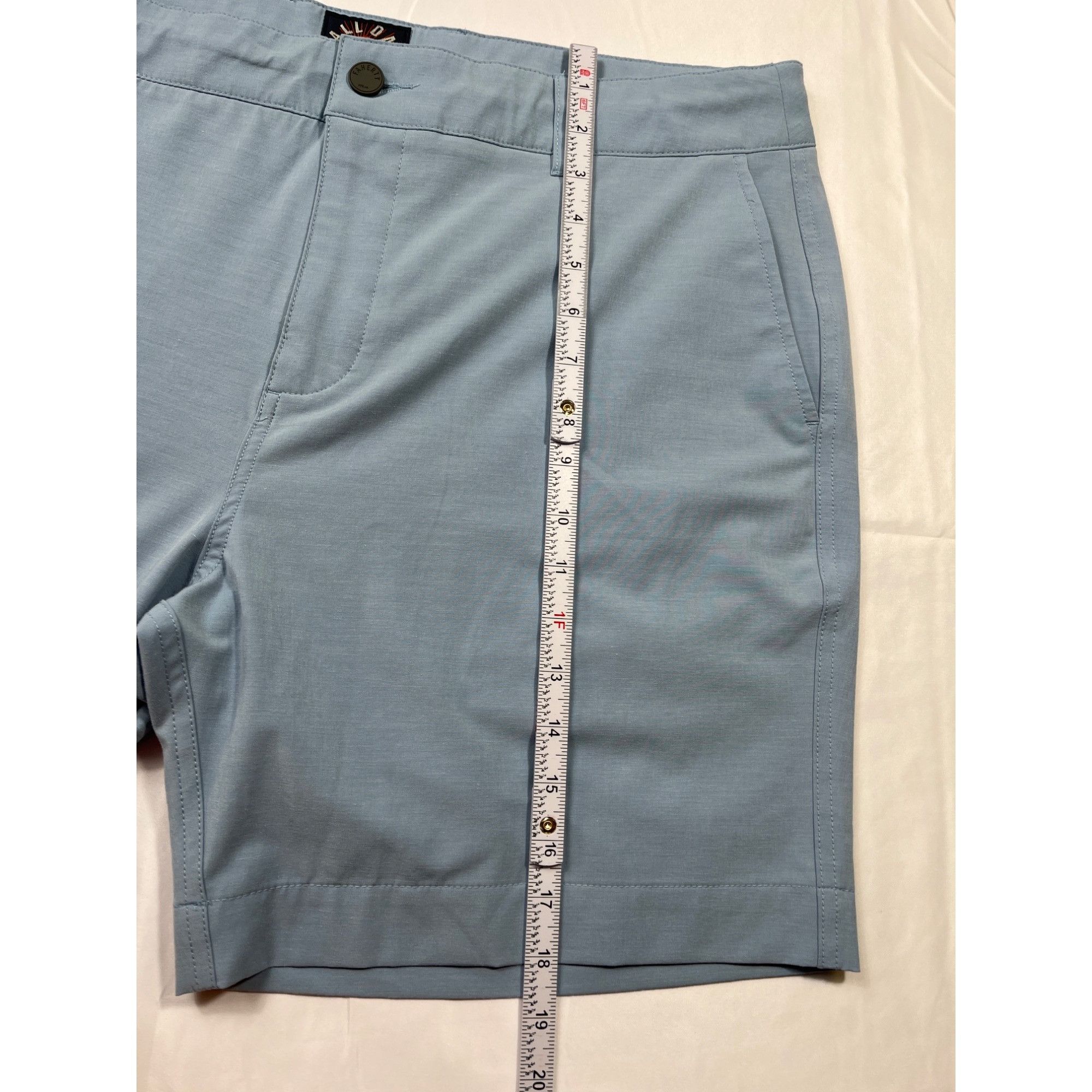 Faherty Faherty Mens Light Blue Casual Shorts Size 36 SKU 7099 Size US 36 / EU 52 - 9 Thumbnail