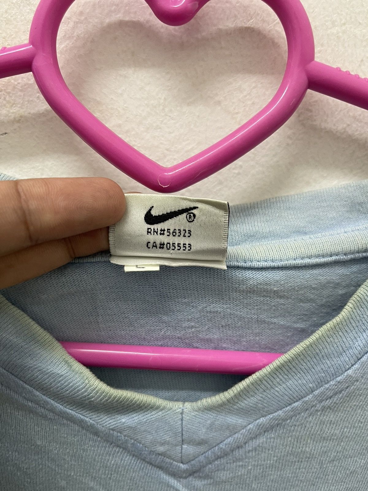 Nike Rare 90s Vintage NIKE Swoosh Sewn Logo Size US L / EU 52-54 / 3 - 4 Thumbnail