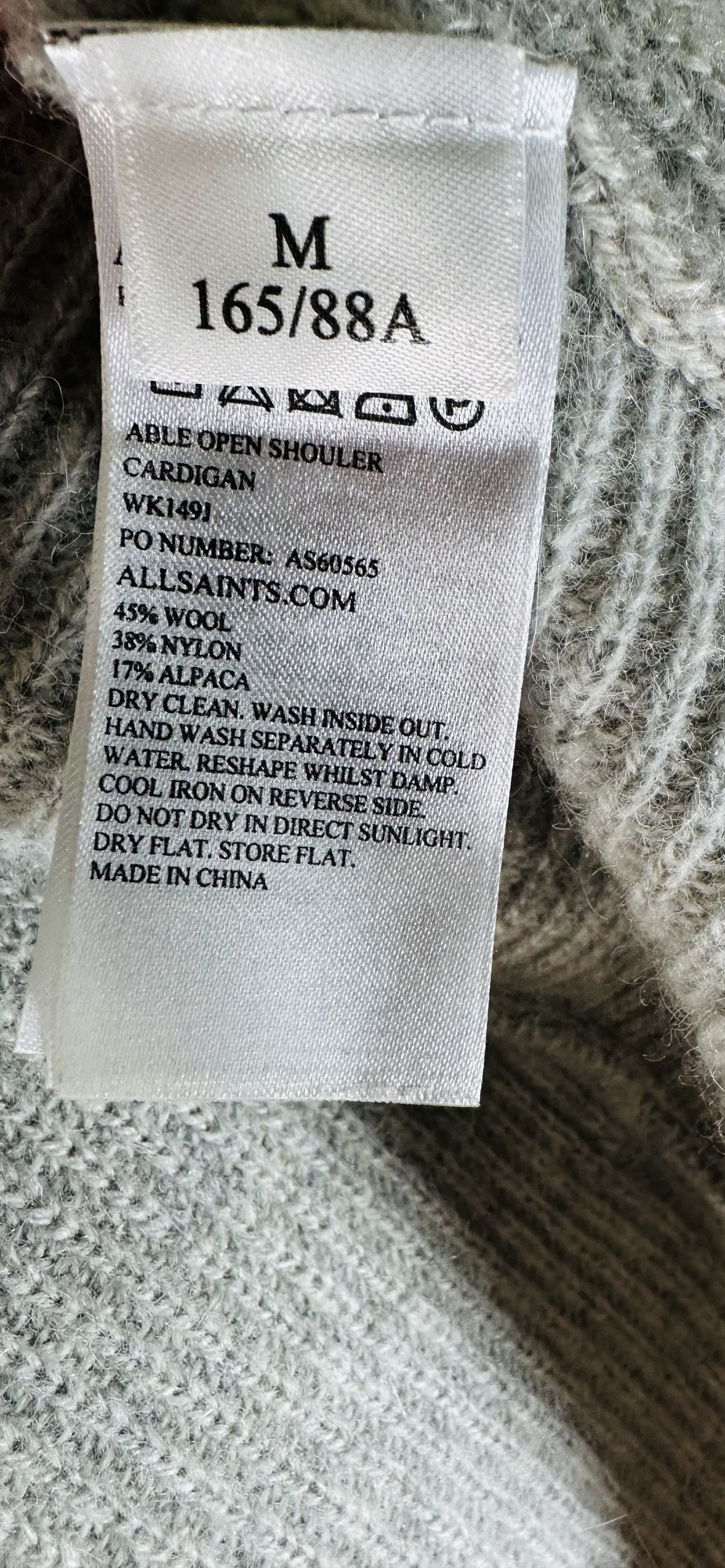 Allsaints grey wool cardigan Size M / US 6-8 / IT 42-44 - 5 Thumbnail