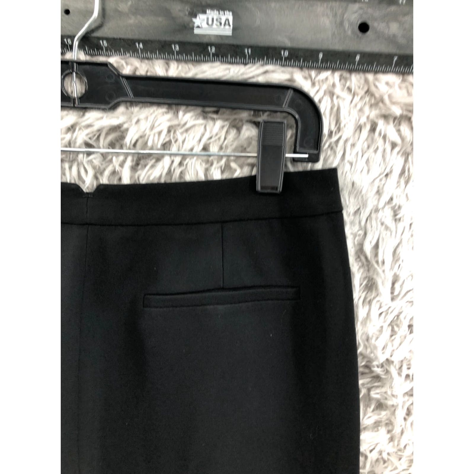Ann Taylor Ann Taylor Womens Straight Black Slack Pants Size 6 Mid Rise Hook Eye Size 28" / US 6 / IT 42 - 6 Thumbnail