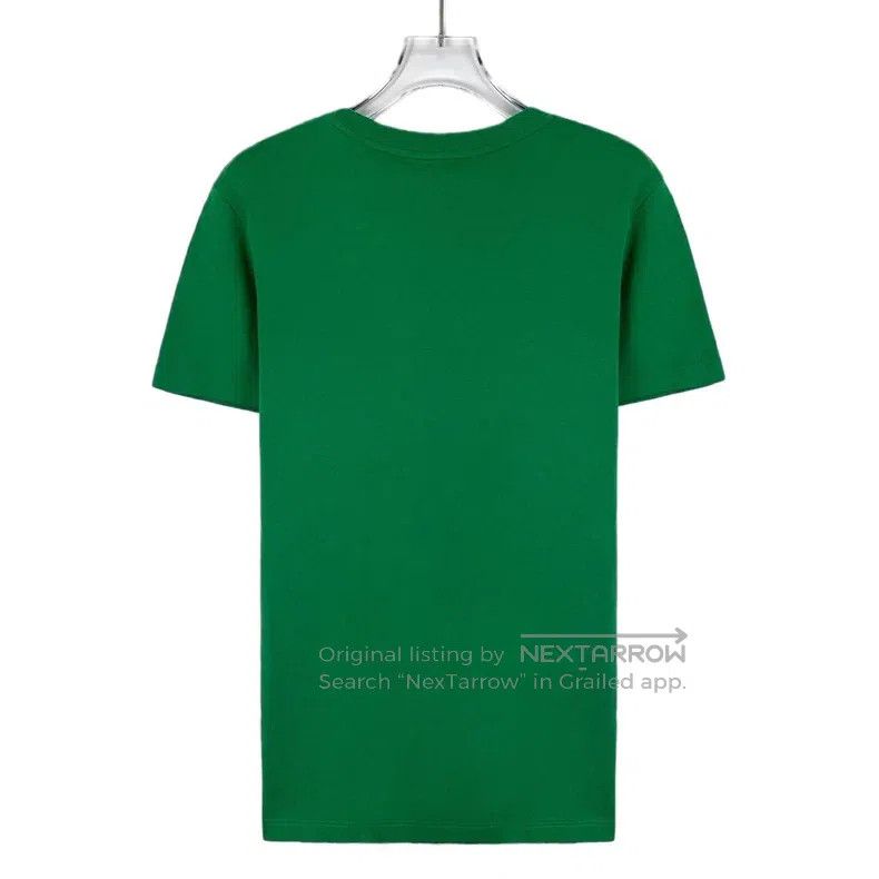 Louis Vuitton Louis Vuitton Green logo-print cotton crewneck T-shirt Size US M / EU 48-50 / 2 - 2 Thumbnail