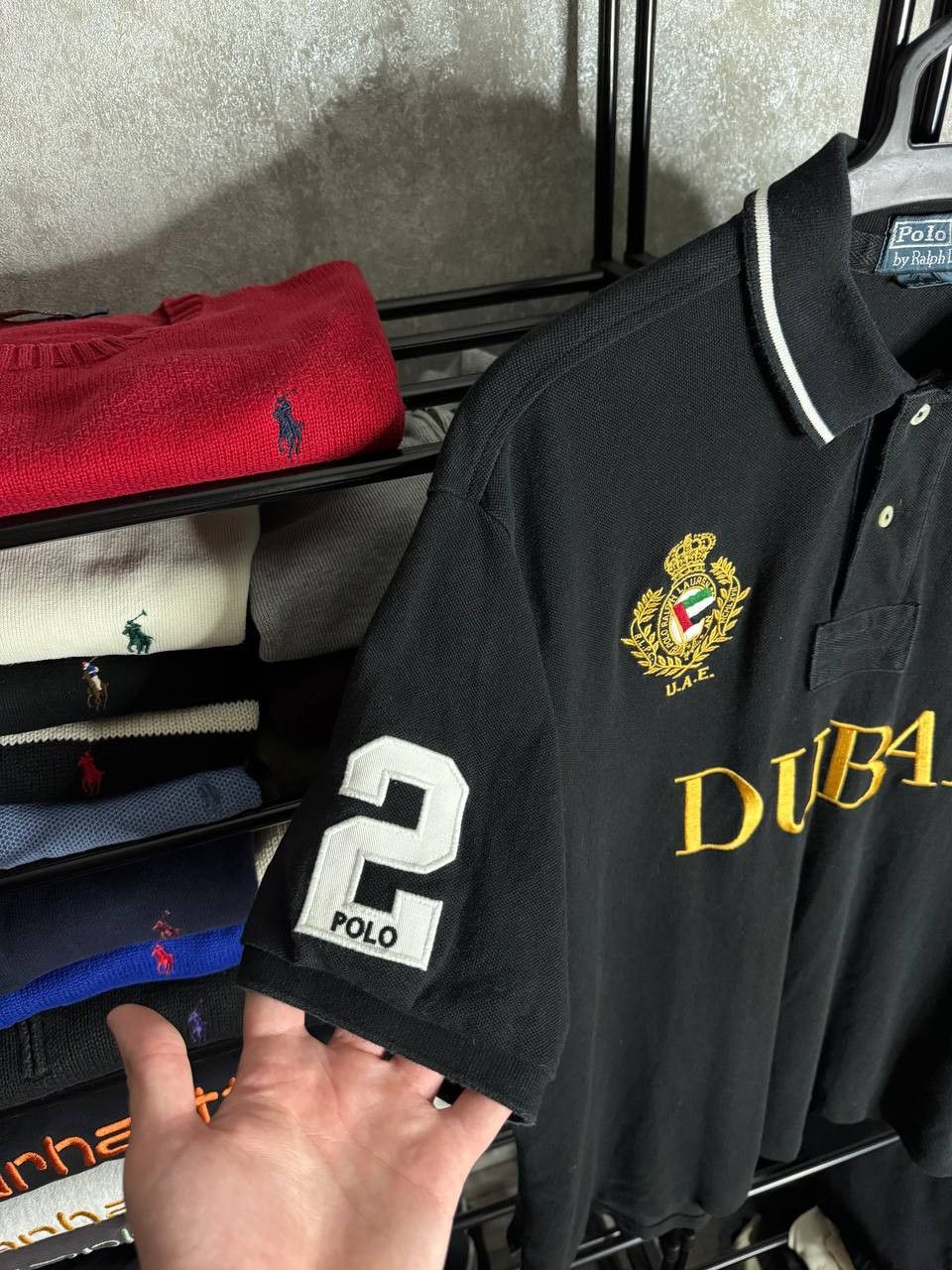 Polo Ralph Lauren Vintage Very Rare Polo Ralph Lauren Dubai Chief Keef Polo Size US XL / EU 56 / 4 - 6 Thumbnail