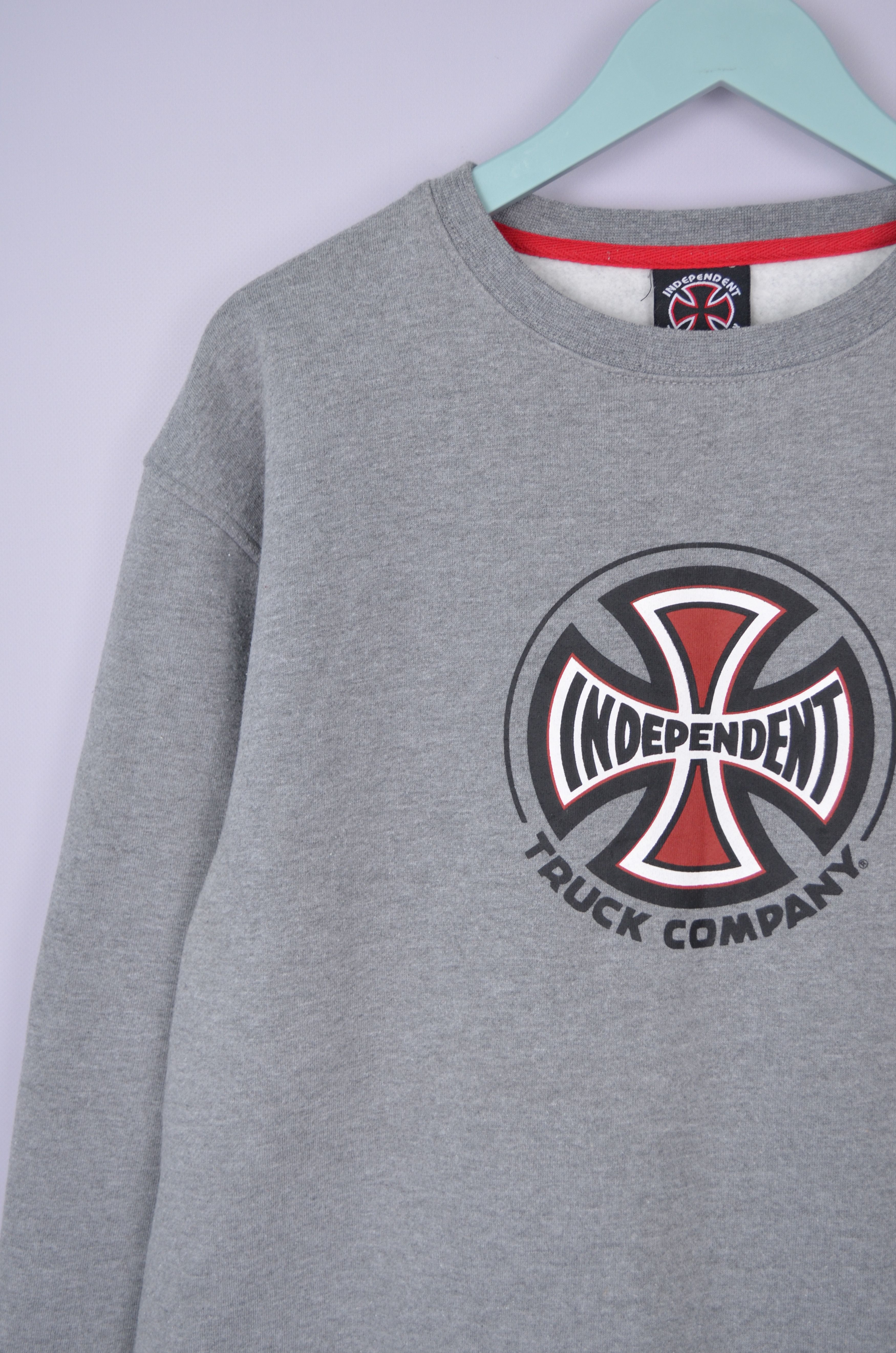 Independent Truck Co. Independent Big Logo Grey Crew Neck Sweatshirt Size L Size US L / EU 52-54 / 3 - 3 Thumbnail