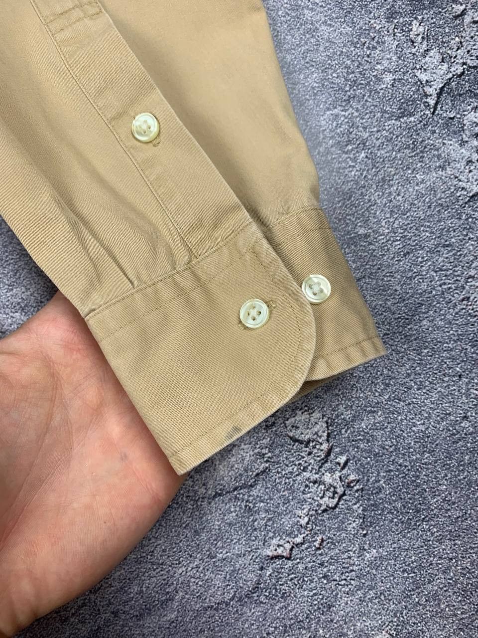 Tommy Hilfiger Tommy Hilfiger Men’s Beige Button Down Shirt Elbow Patches Size US M / EU 48-50 / 2 - 8 Thumbnail