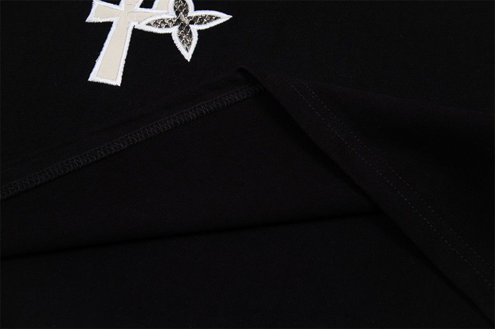 Japanese Brand Men's Loose-Fit Casual T-Shirt with Cross Embroidery Size US M / EU 48-50 / 2 - 5 Thumbnail