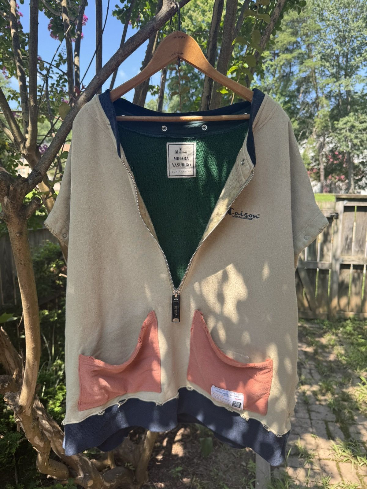 Maison MIHARA YASUHIRO Snap Off Big Zipper Hoodie Size US XL / EU 56 / 4 - 10 Thumbnail