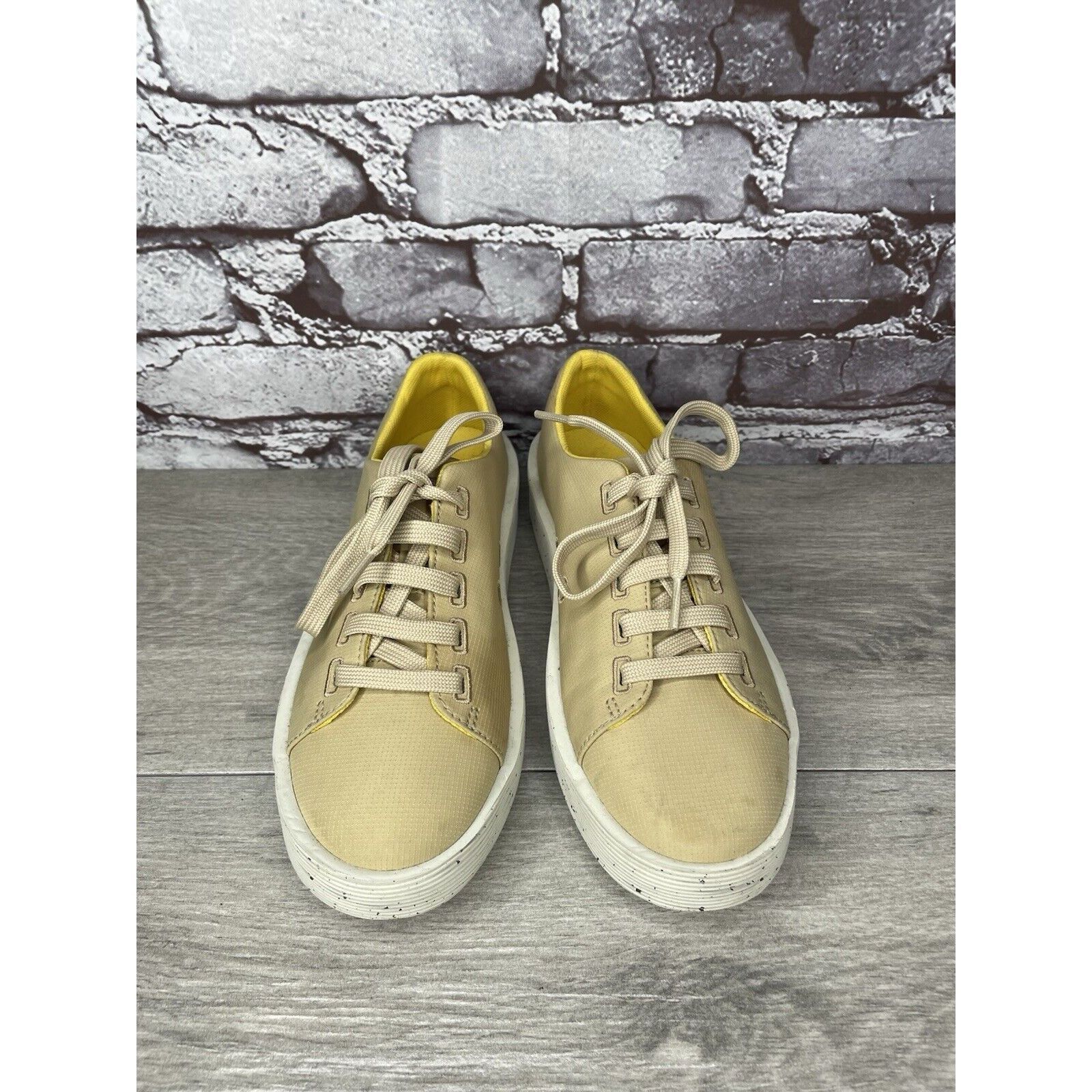 Camper Camper Yellow Leather Casual Lace Up Lightweight Sneakers Wo Size US 6 / IT 36 - 3 Thumbnail