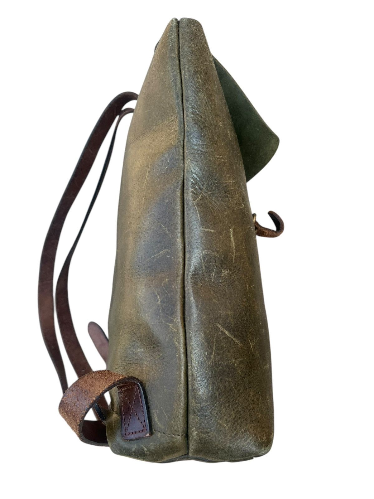 Leather Vintage Unknown Japan Patina Leather Backpack High Quality Size ONE SIZE - 17 Thumbnail