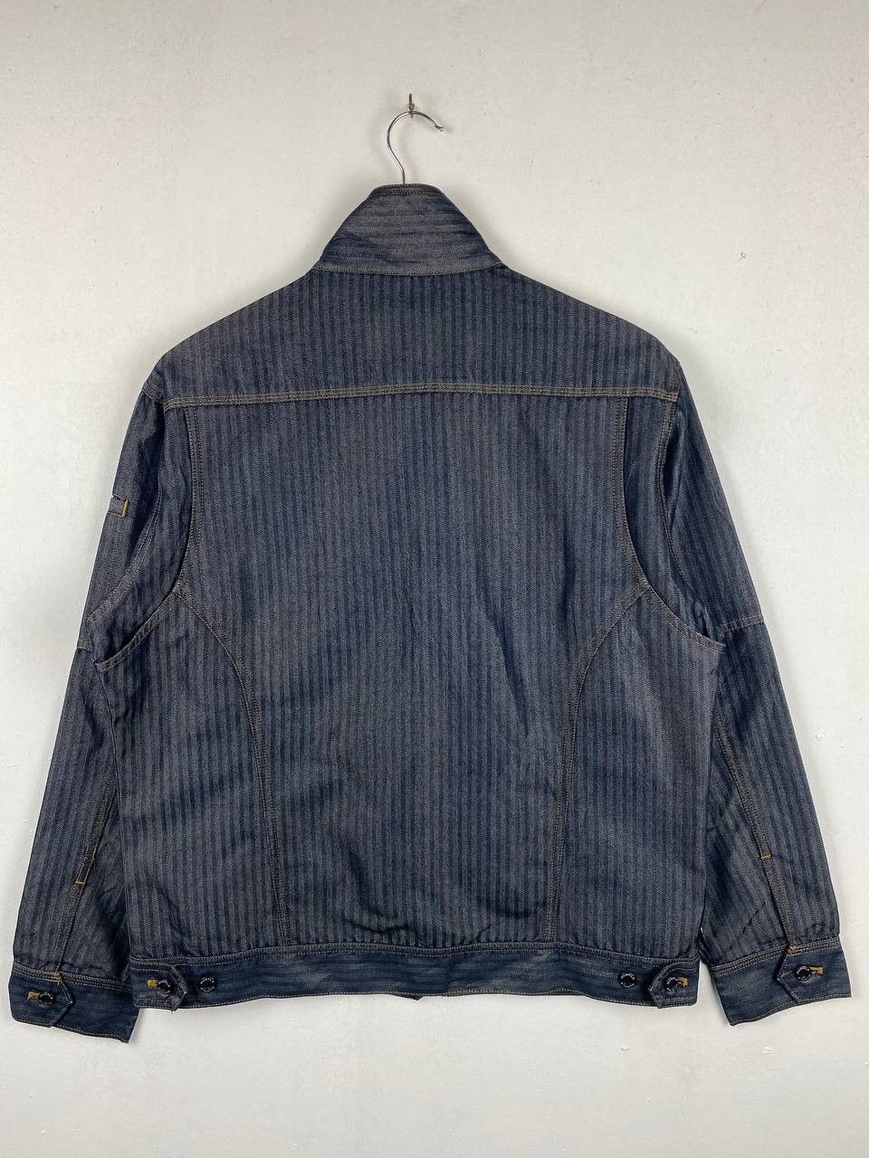 Japanese Brand burtle herringbone indigo worker jacket nice design Size US L / EU 52-54 / 3 - 10 Thumbnail