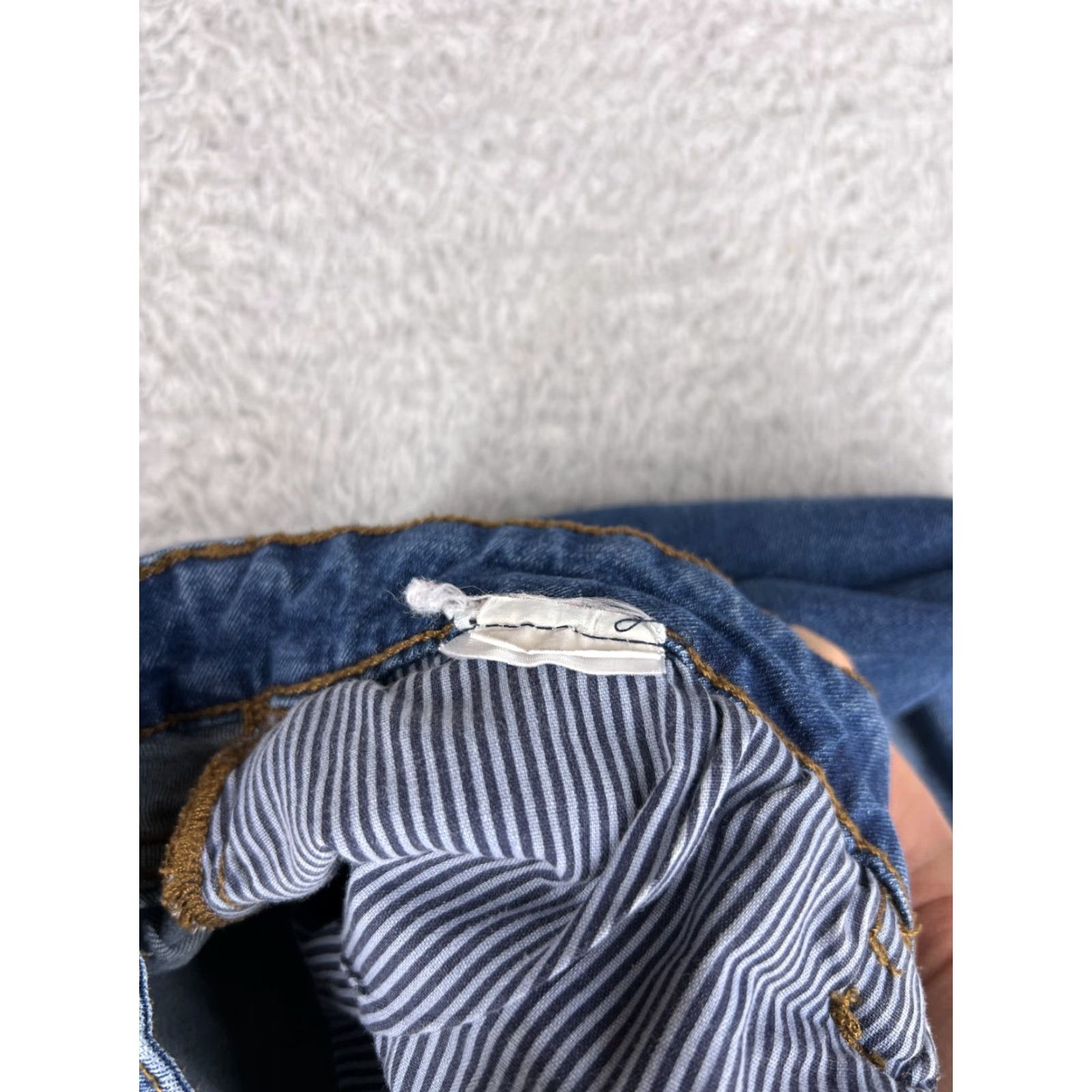 Izod IZOD Women Jeans Blue Denim 10 Pants Slim Straight Fit Mid Rise 28in Inseam 5-Pocket Stretch Size 32" / US 10 / IT 46 - 6 Thumbnail
