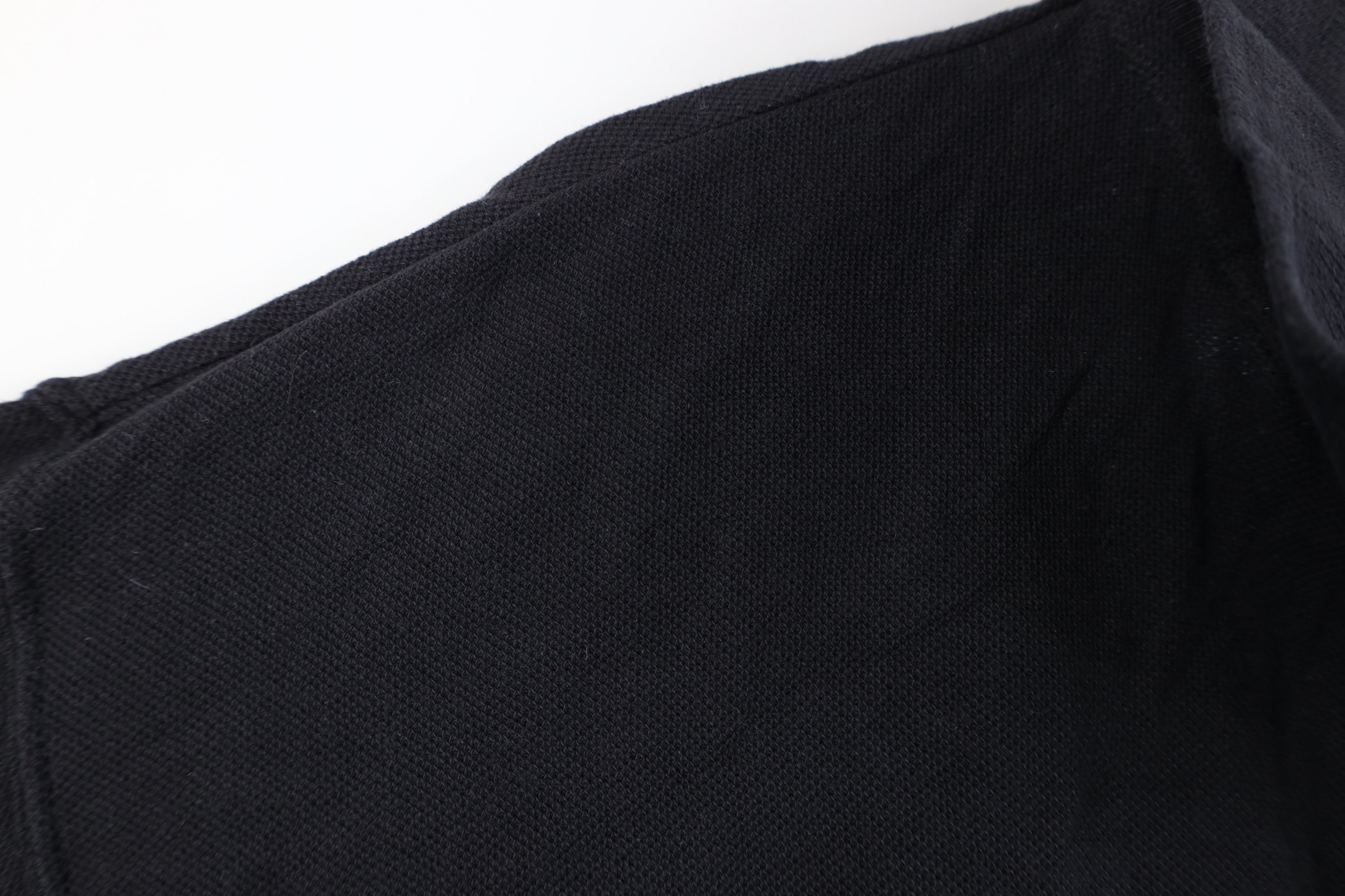 Vintage Vintage 90s Streetwear Baggy Heavyweight Polo Shirt Black Size US L / EU 52-54 / 3 - 6 Thumbnail