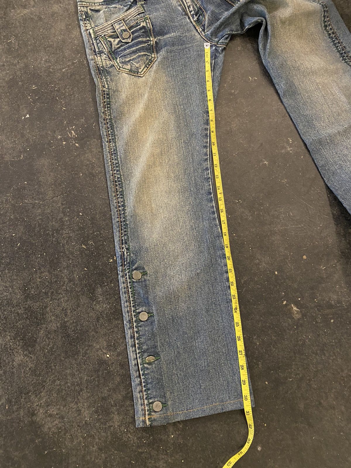 Beauty Beast Y2k Morgan Homme Button Flare Style Jeans Size US 34 / EU 50 - 12 Thumbnail