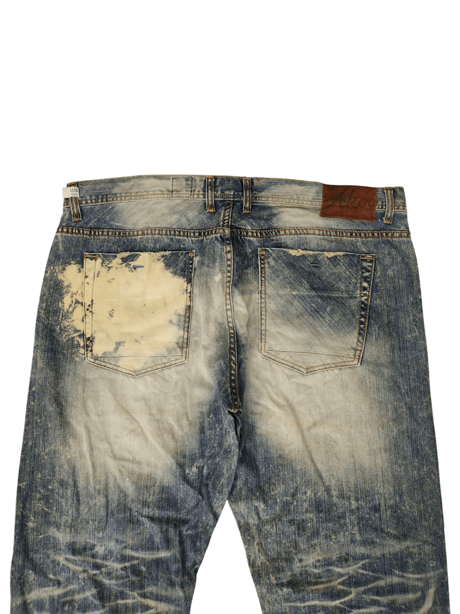 Comme des Garcons × Undercover Baggy Jeans Akoo Brand Acid Wash Distress Denim Wide Leg Size US 42 / EU 58 - 10 Thumbnail
