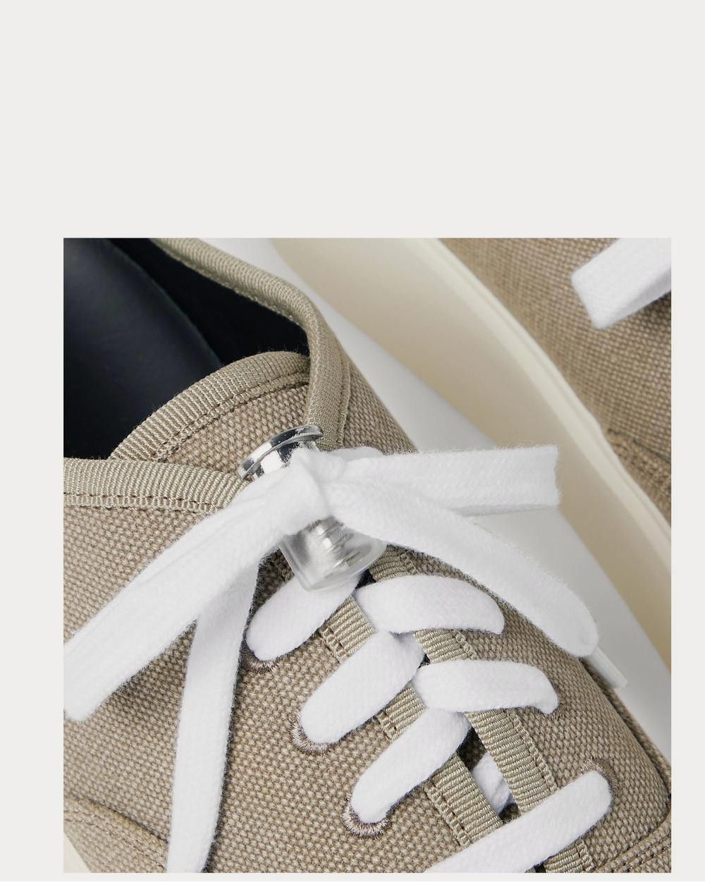 Fear of God o1f1d3z0825 Low-Top Slip-on Canvas Sneakers in Taupe Size US 12 / EU 45 - 4 Thumbnail