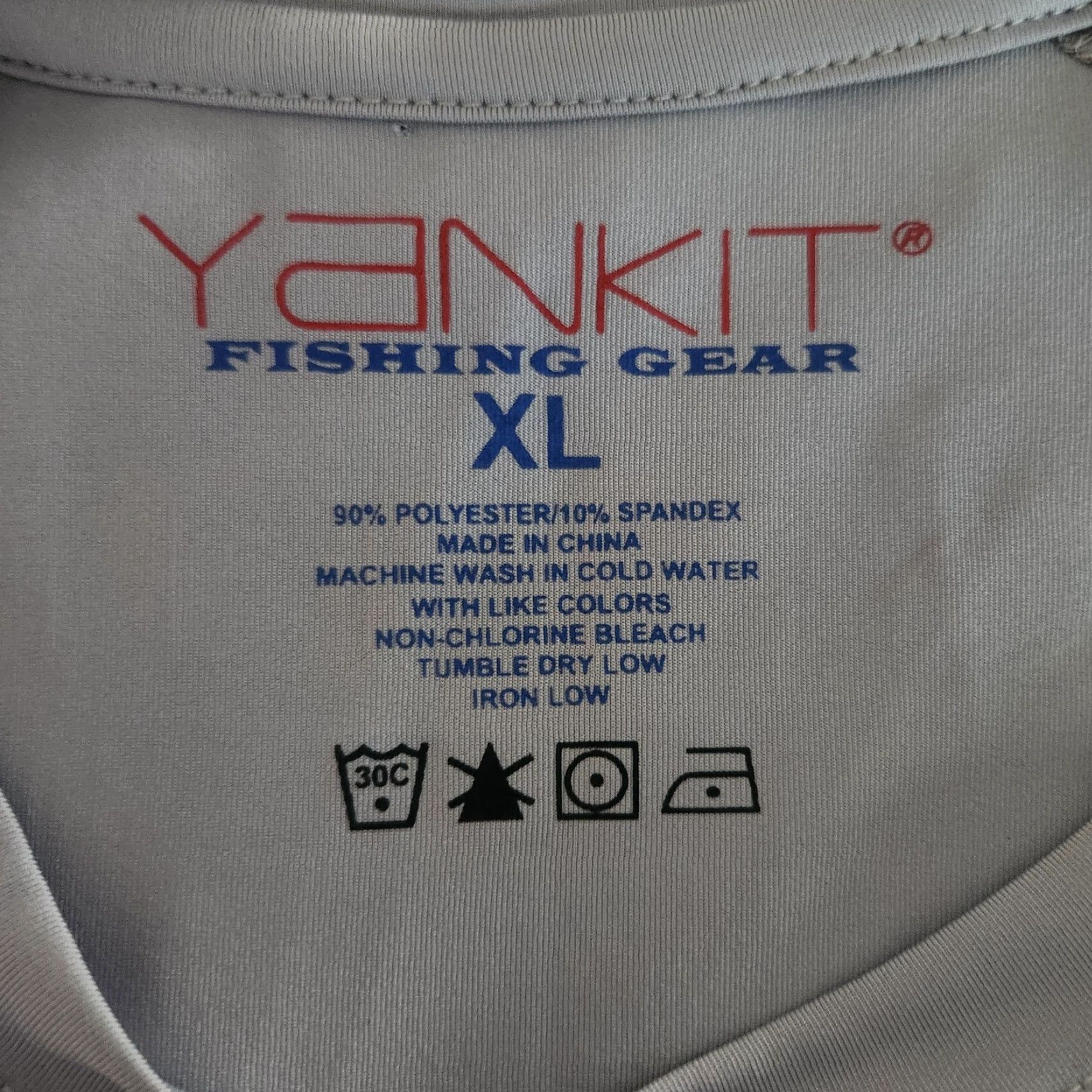 Vintage Yankit Fishing Shirt Mens XL UPF Performance Gray Tuna Offshore Long Sleeve Size US XL / EU 56 / 4 - 8 Thumbnail