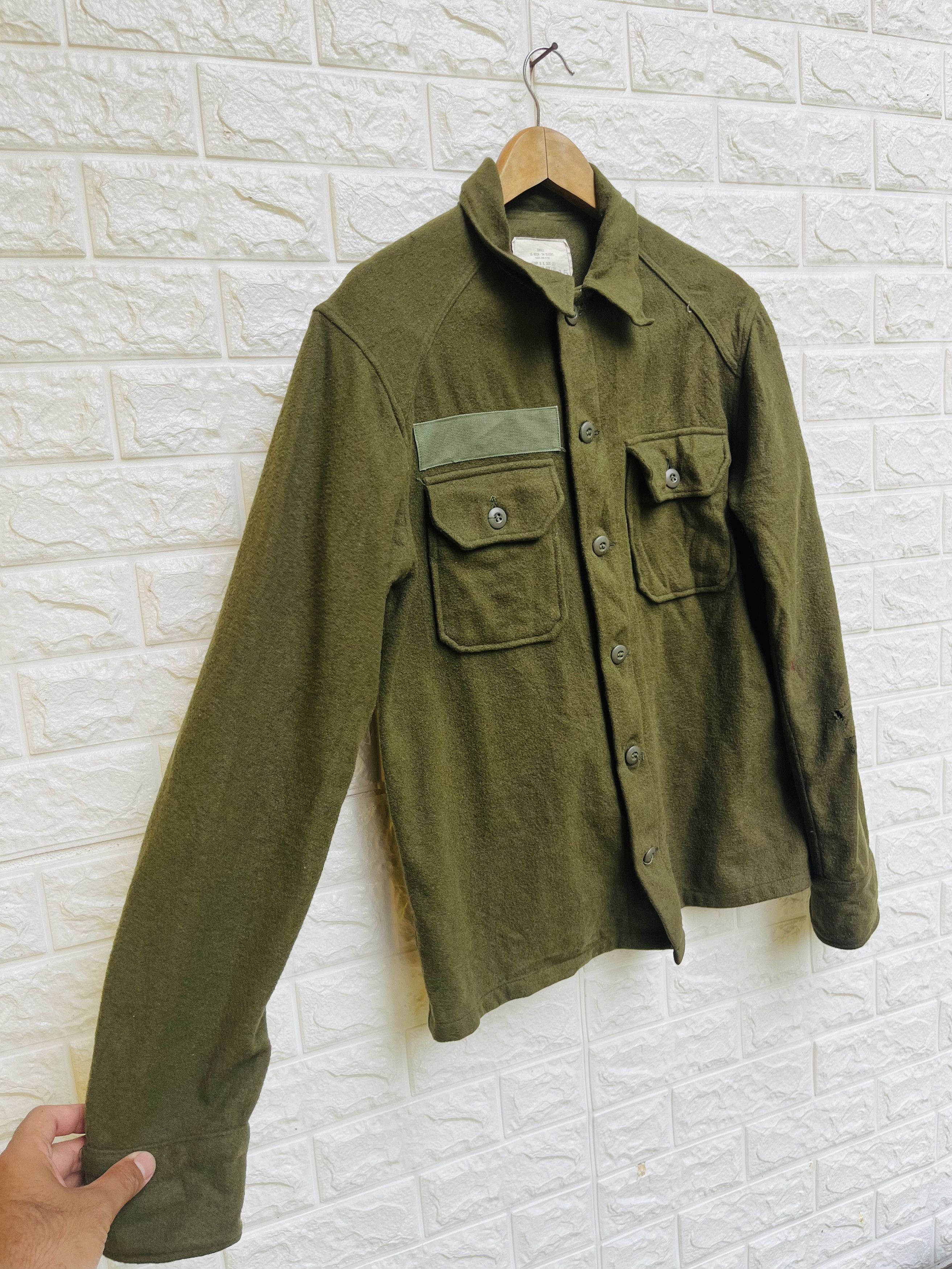 Vintage Vintage 40s Military Army Wool Jacket Designer Fashion Style Size US M / EU 48-50 / 2 - 4 Thumbnail