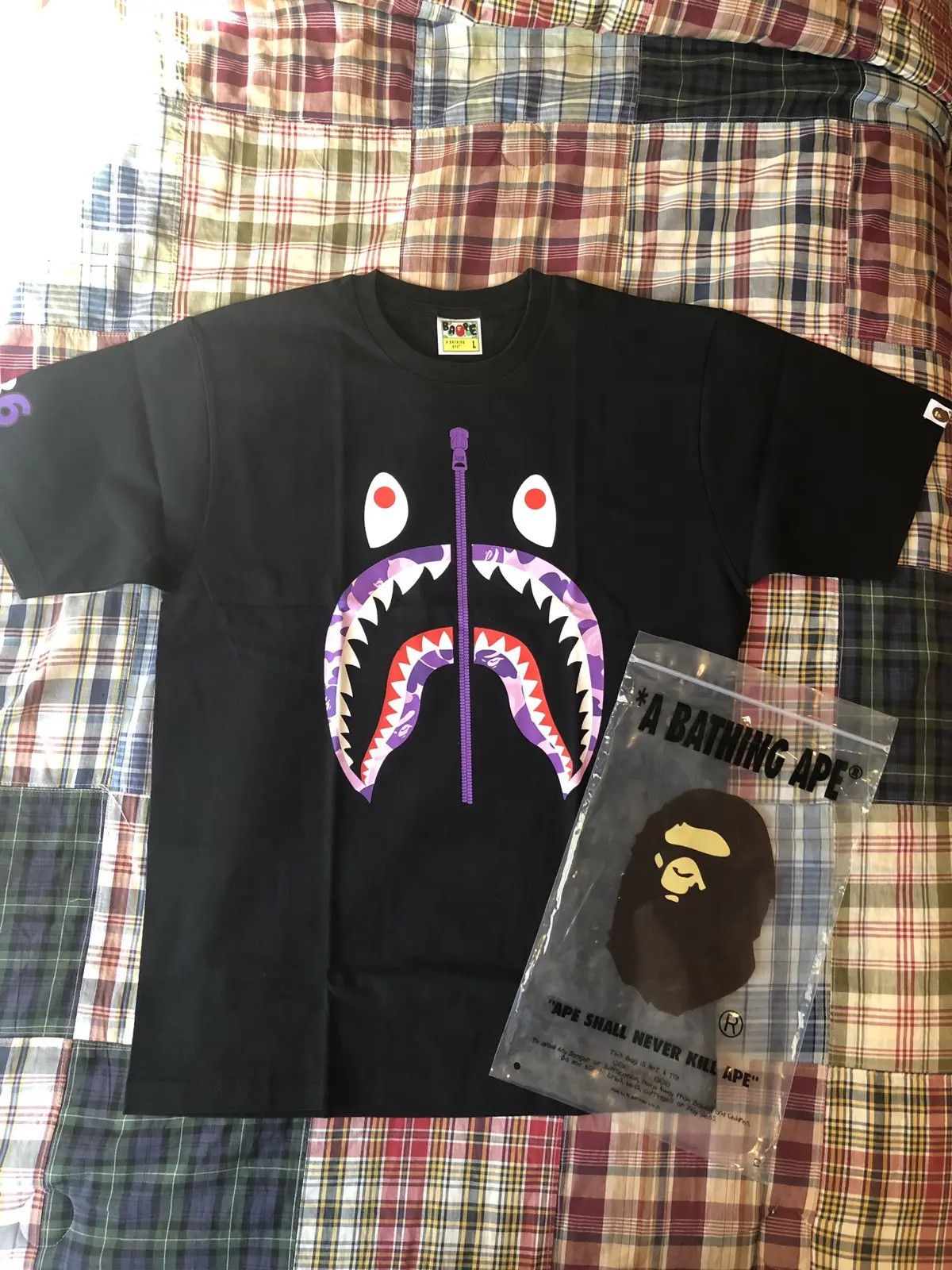 Bape Bape Taipei 13th Anniversary Shark Camo Tee Size US L / EU 52-54 / 3 - 1 Thumbnail