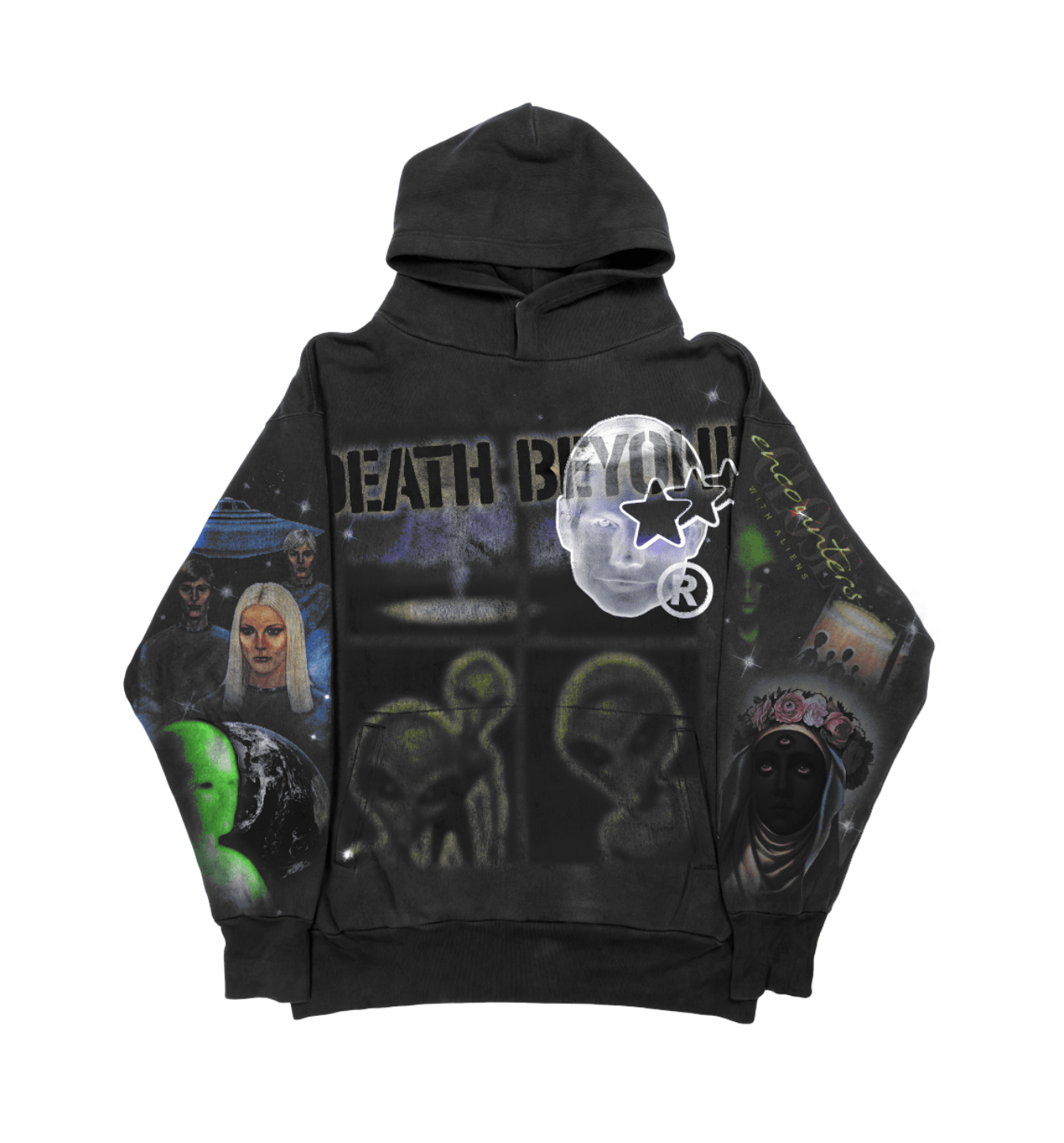Vintage Death Beyond Inc. Alien Hoodie Size US XL / EU 56 / 4 - 1 Preview