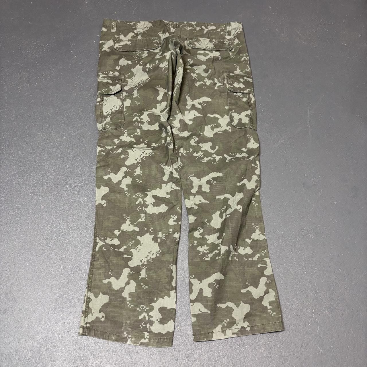 Japanese Brand × Vintage Vintage y2k 90s camo cargo pants Size US 40 / EU 56 - 5 Thumbnail