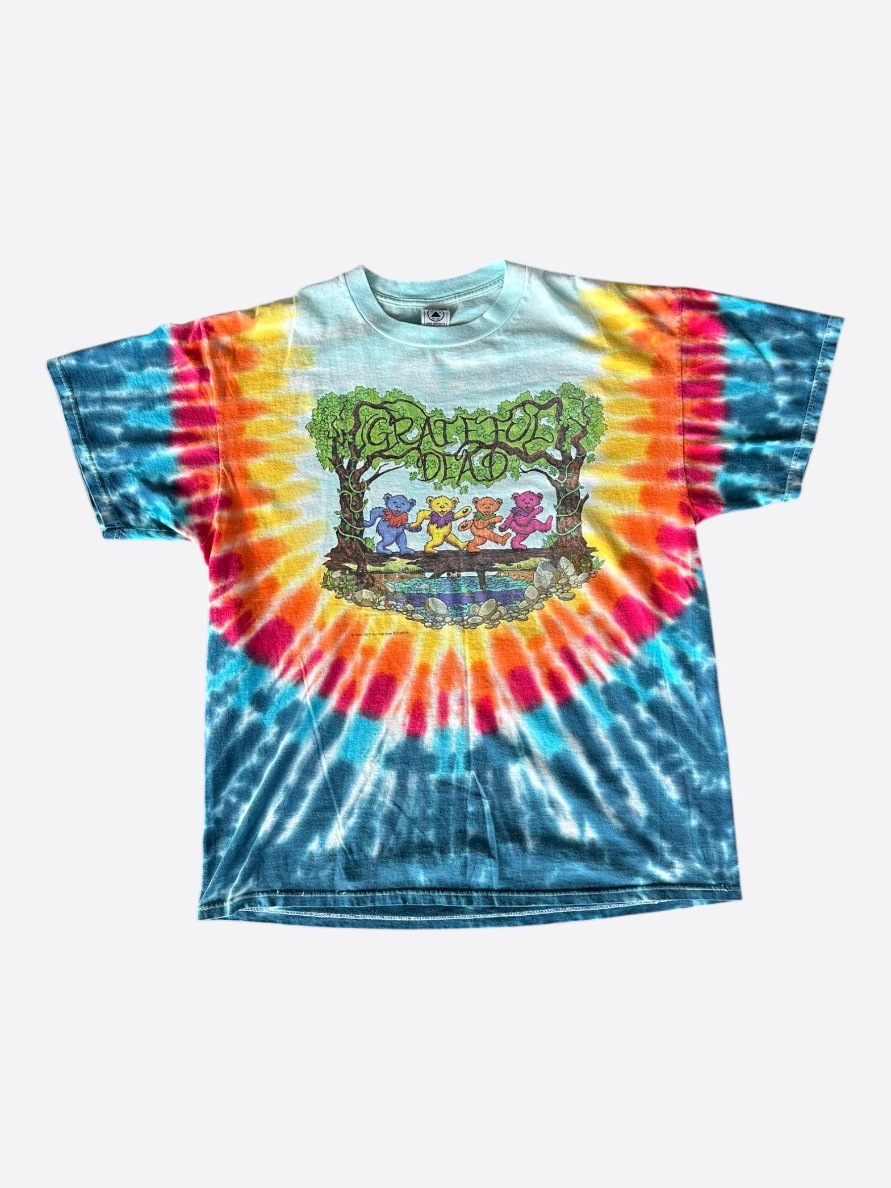 Vintage Vintage Tie-Dye Grateful Dead Walking Bears T-Shirt Size US XL / EU 56 / 4 - 1 Thumbnail