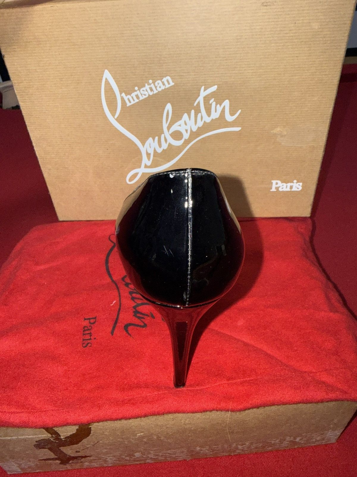 Christian Louboutin Christian Louboutin Bianca 120 Patent Calf Platform Pumps Size US 6.5 / IT 36.5 - 4 Thumbnail