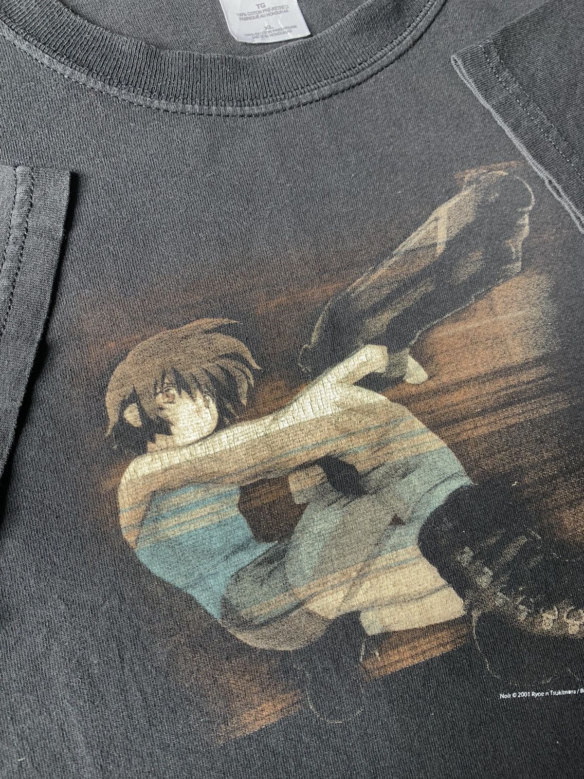 Anime Vintage vtg Noir 2001 Anime Tshirt Size US XL / EU 56 / 4 - 2 Thumbnail
