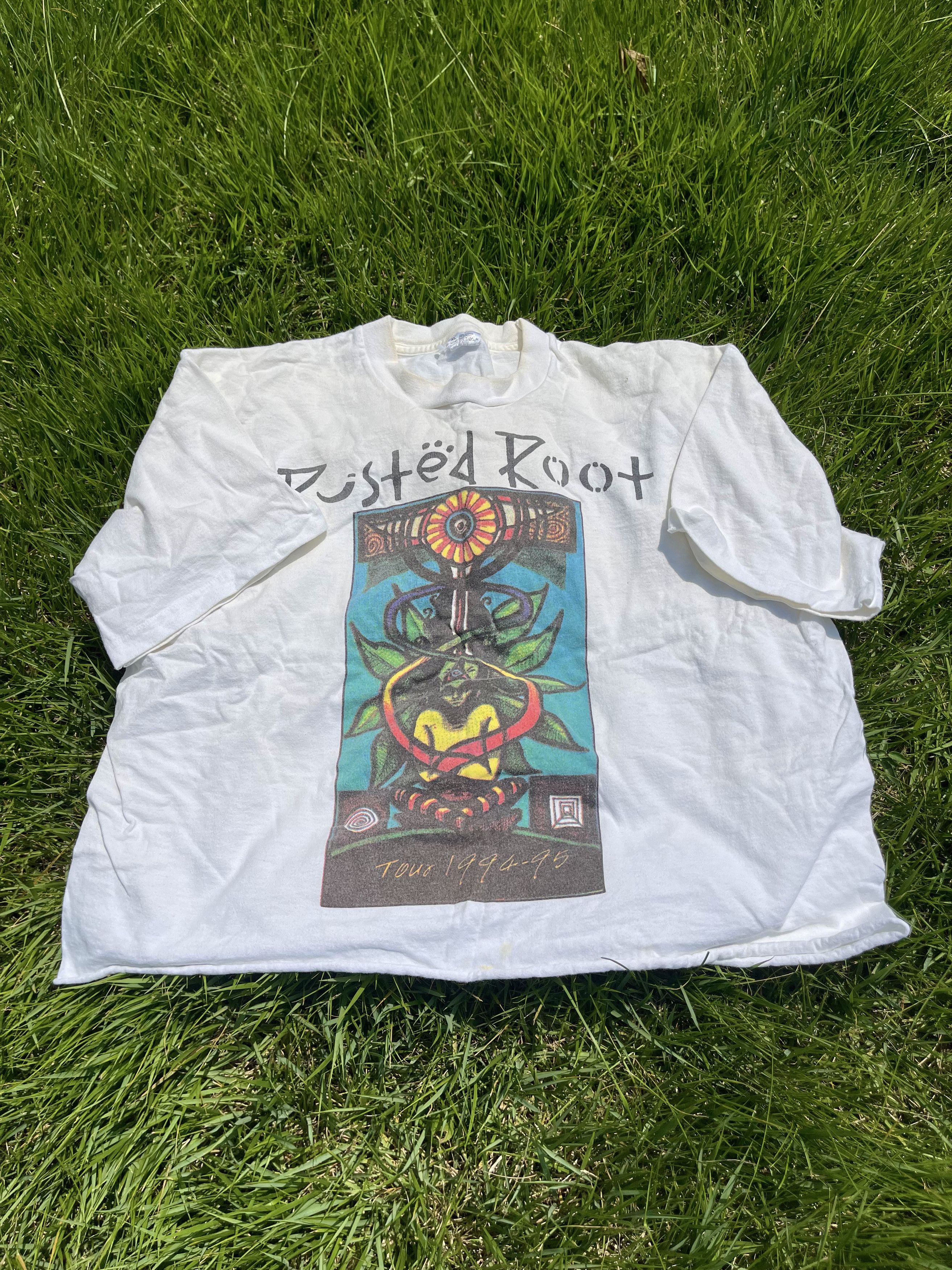 Band Tees × Vintage 1995 Rusted Root Crop 90's Vintage Rock Band Tour T-Shirt Size US XL / EU 56 / 4 - 7 Thumbnail
