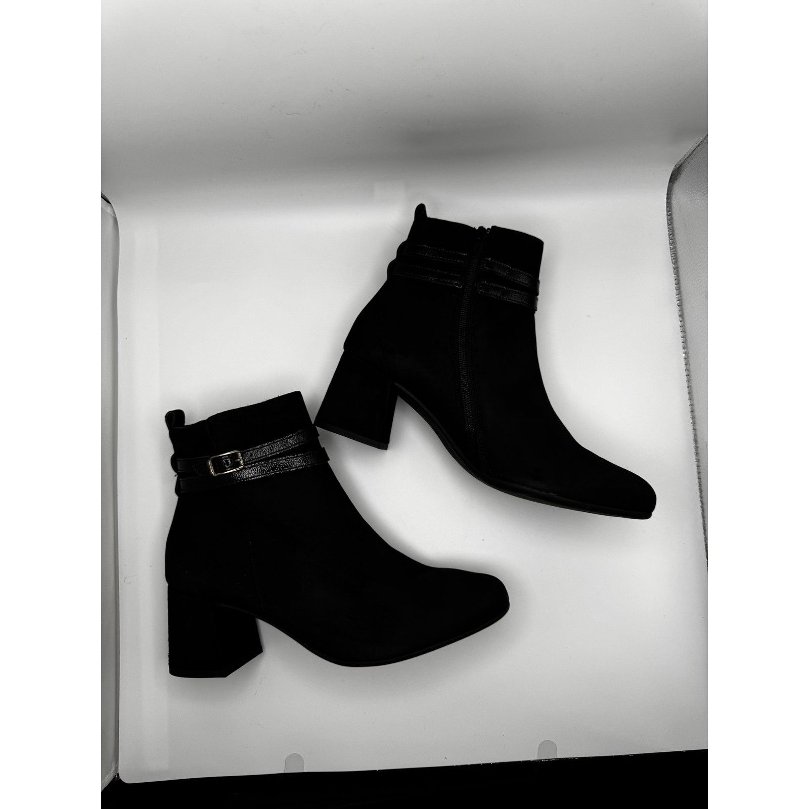Other Paul Green Sydney Buckle Bootie In Black Suede Combo AU6.5 Size US 9 / IT 39 - 12 Thumbnail