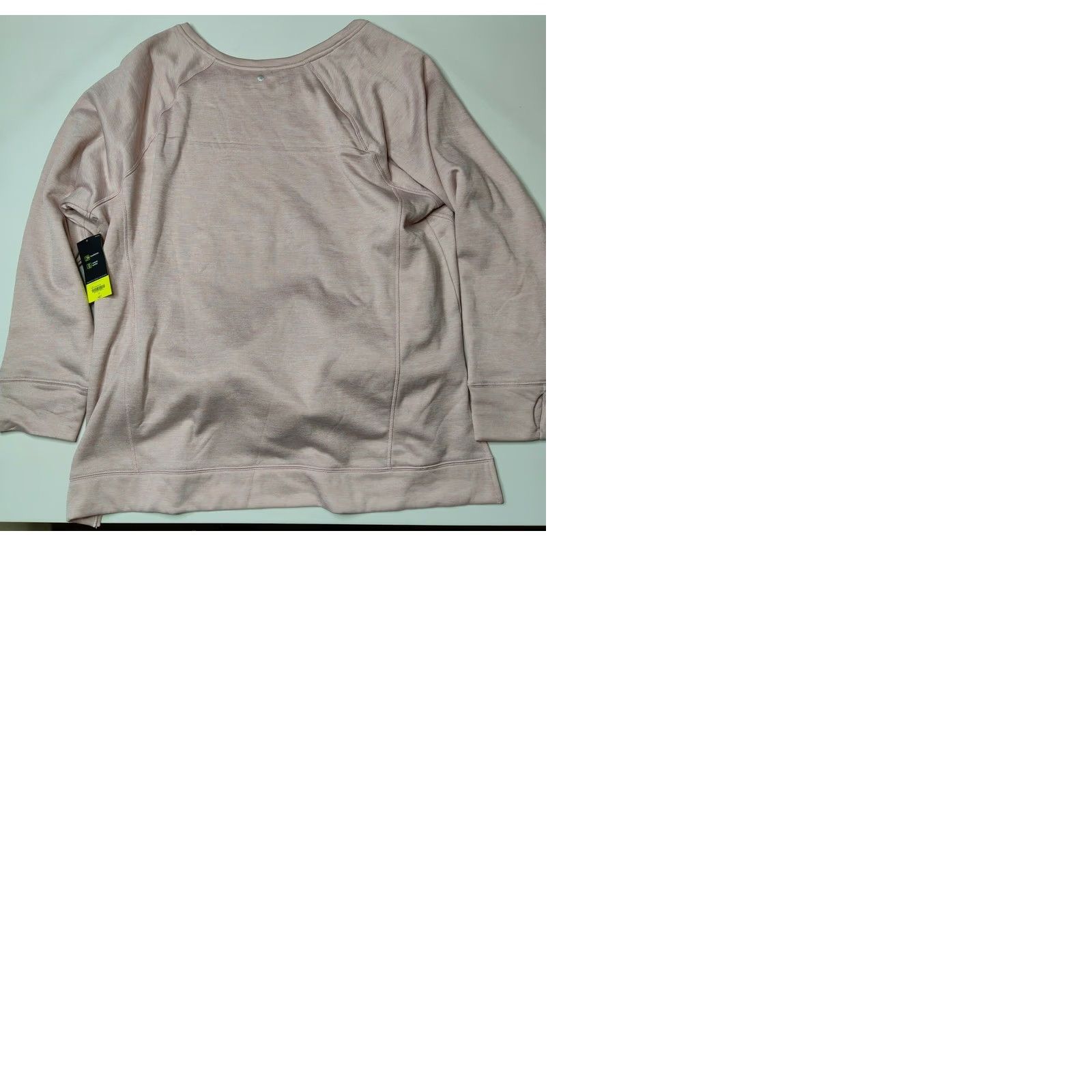 Vintage Xersion Women's 2X Pink Shadow Brushed Pullover Sweatshirt w Thumb Holes NEW Size XXL / US 16-18 / IT 52-54 - 9 Thumbnail