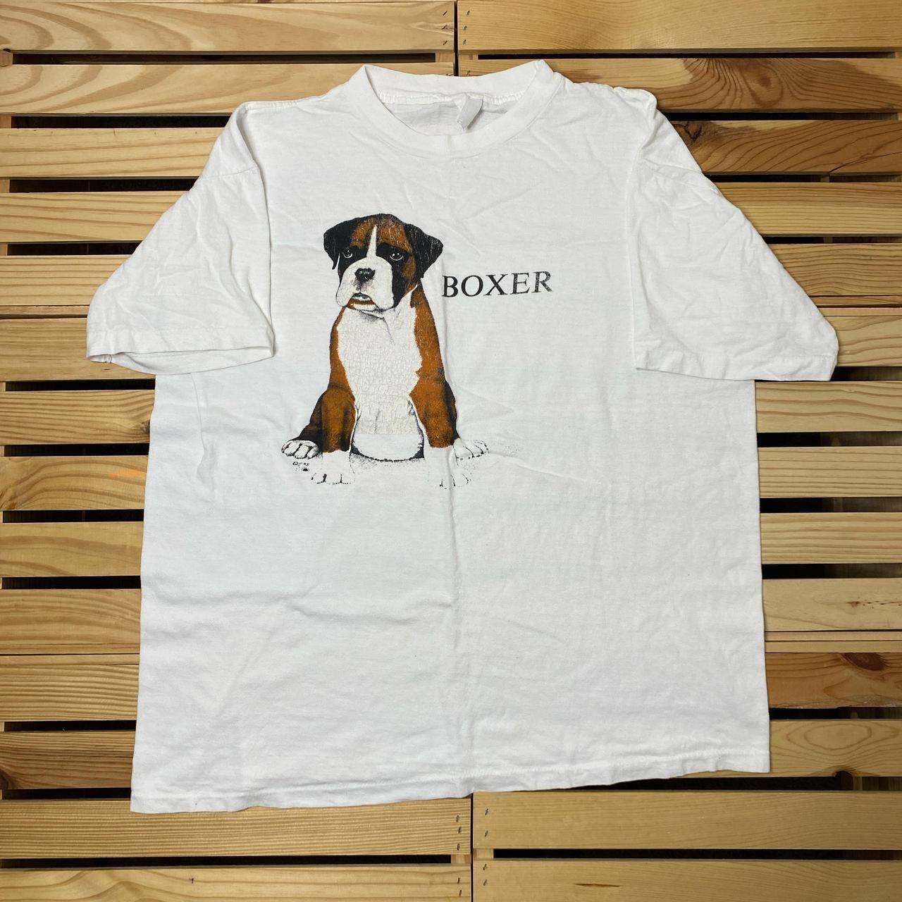 Other Vintage Boxer Dog White Nature Tee Size XL Size US XL / EU 56 / 4 - 1 Thumbnail