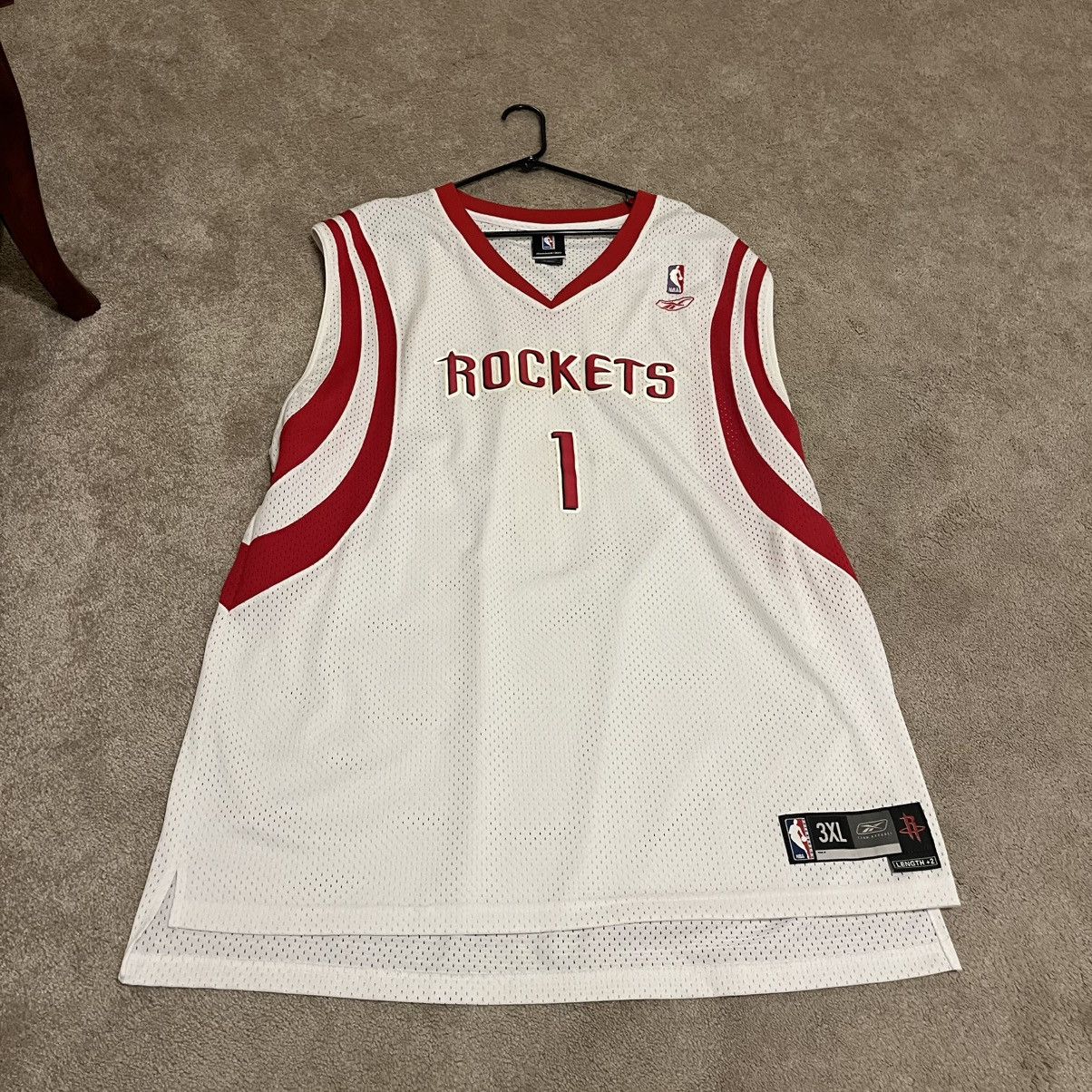 NBA 🚀 VINTAGE McGrady #1 Houston Rockets NBA jersey Size 3XL Size US XXL / EU 58 / 5 - 1 Thumbnail