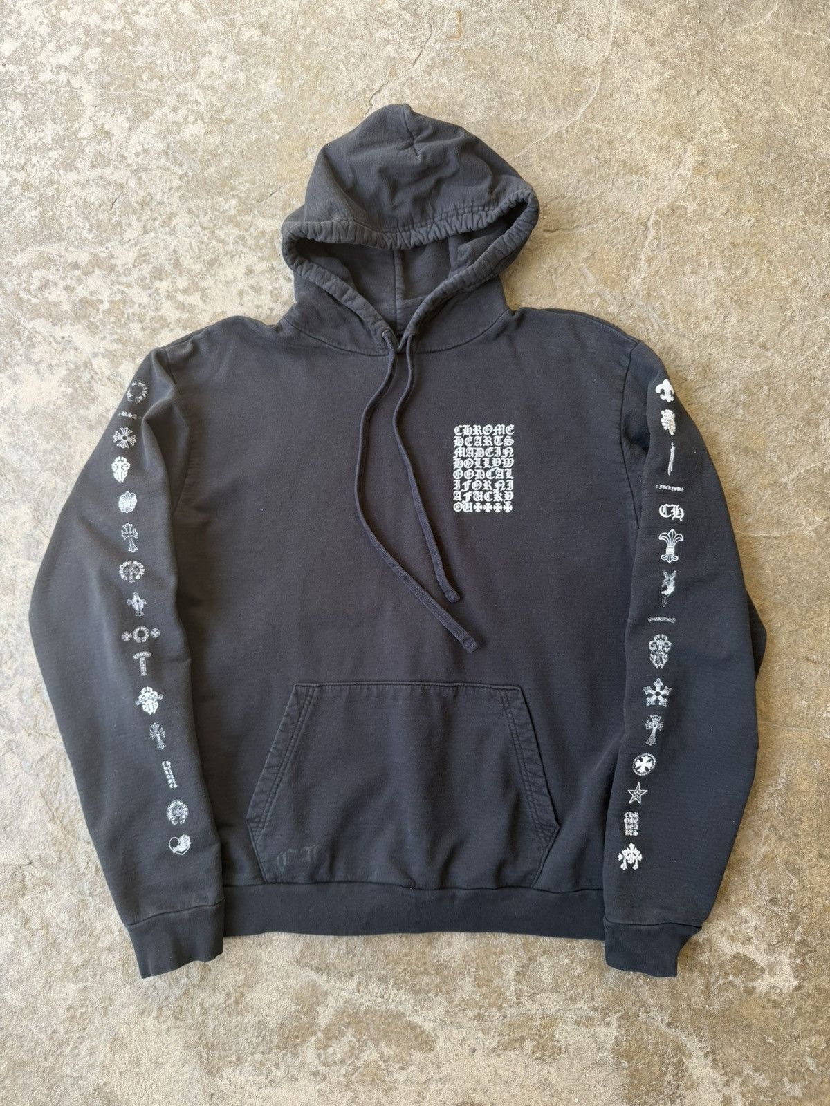 Chrome Hearts CH Multi Logo Hooded Pullover Size US L / EU 52-54 / 3 - 1 Thumbnail