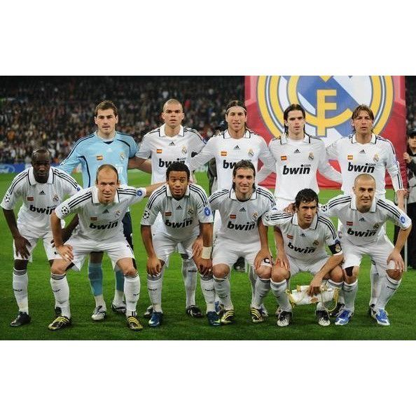 Adidas Raul Real Madrid 2008 2009 UEFA Home Soccer Jersey Shirt XL Size US XL / EU 56 / 4 - 10 Thumbnail