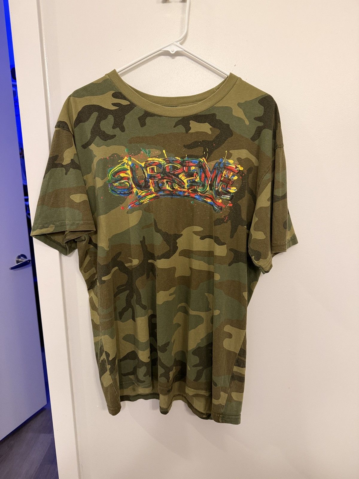 Supreme Supreme Men’s Graphic Camo T-Shirt Size US L / EU 52-54 / 3 - 3 Thumbnail