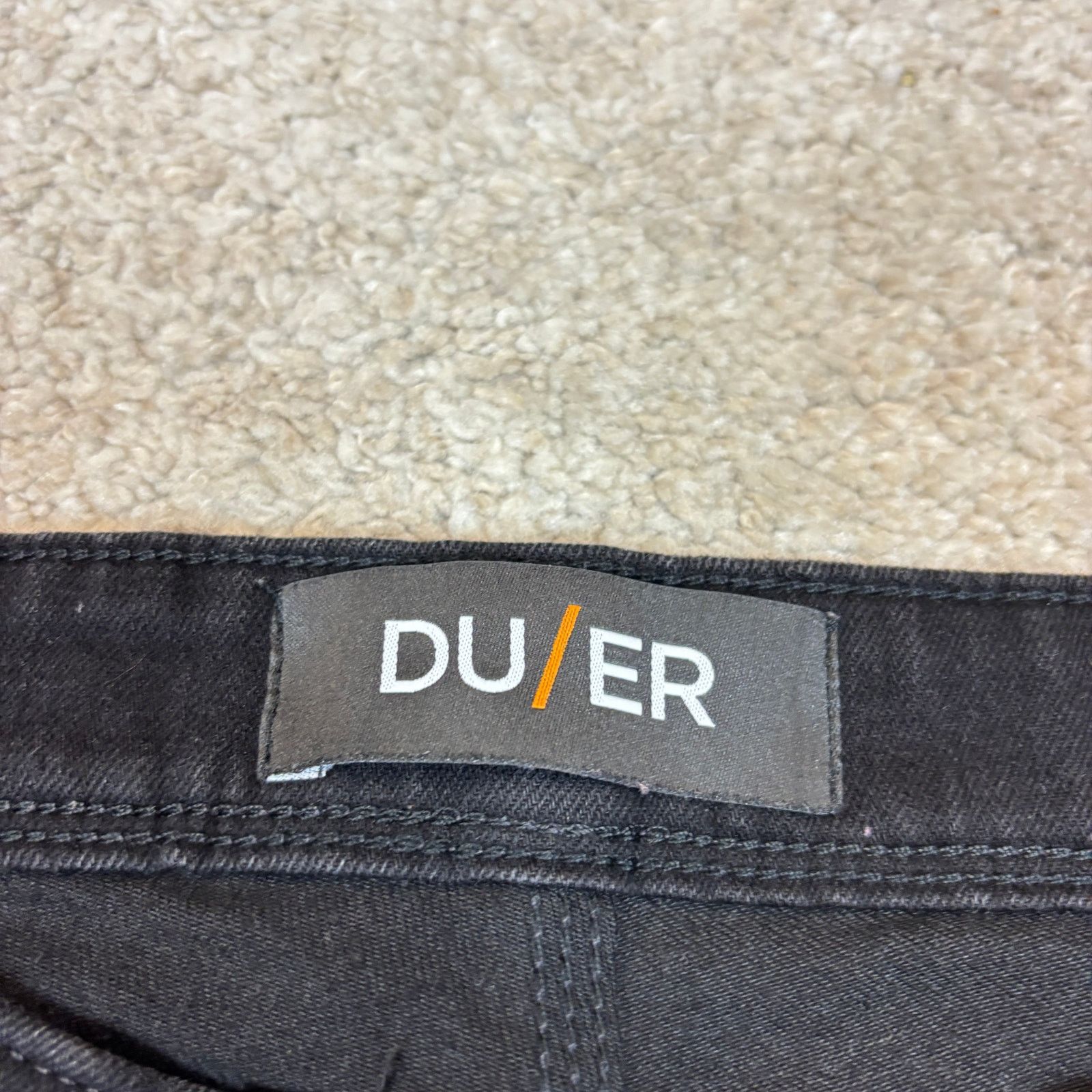 DUER DU/ER L2X Slim Fit Black Denim Jeans Men's 29x32 Size US 29 - 5 Thumbnail