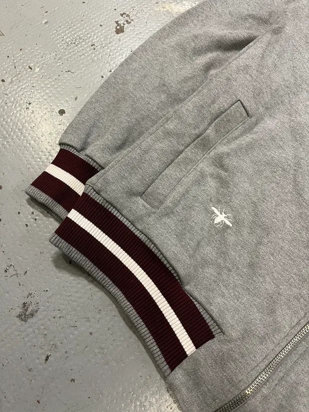 Dior 2010s Dior Bee Grey Zip-Up Sweater Size US M / EU 48-50 / 2 - 7 Thumbnail