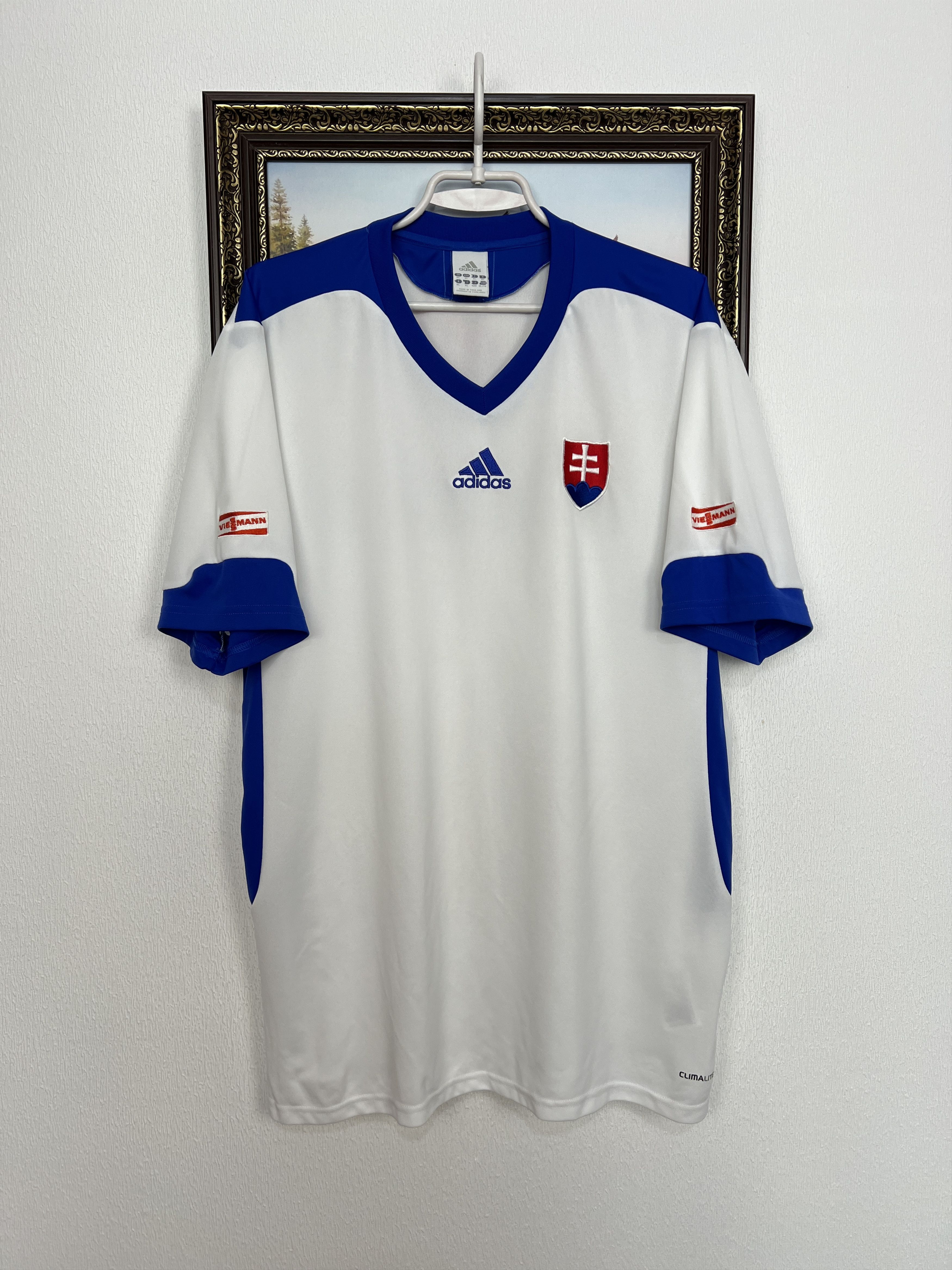 Adidas Slovakia Away football shirt 2009 Soccer Jersey Trikot Size US XL / EU 56 / 4 - 1 Thumbnail