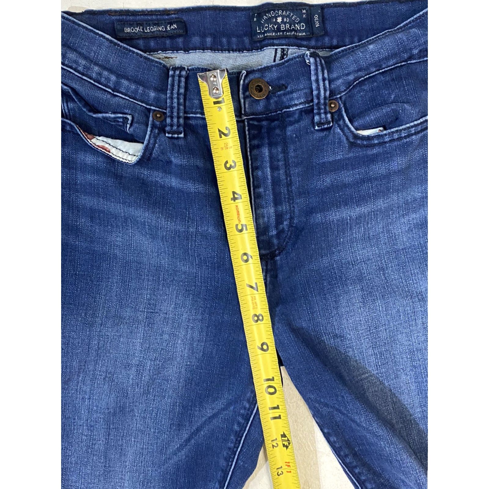 Lucky Brand Lucky Brand Brooke Legging Jean Womens Mid rise size 10 30x28 Blue Denim Skinny Womens Regular Jeans Tight Comfort Size 32" / US 10 / IT 46 - 2 Thumbnail