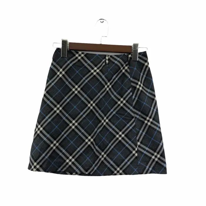 Burberry Vtg 90’ BURBERRY LONDON Blue Nova Check Mini Skirt Bottom Size 26" / US 2 / IT 38 - 1 Thumbnail