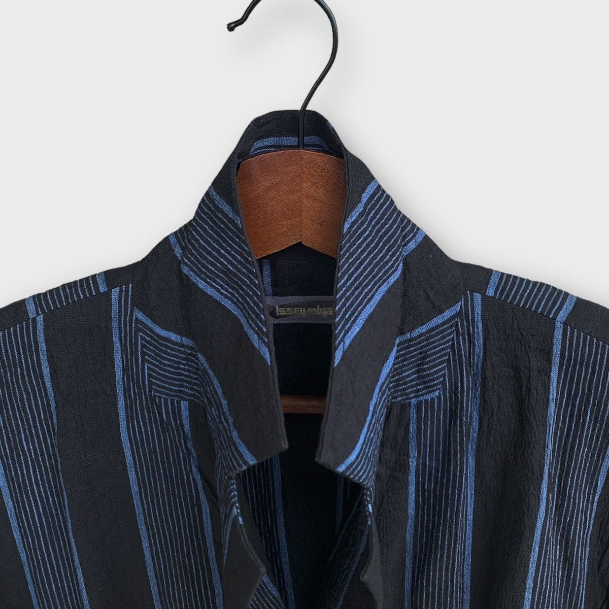 Issey Miyake 80s ISSEY MIYAKE ASYMMETRICAL STRIPED HEMP ARCHIVE WOMENS Size M / US 6-8 / IT 42-44 - 12 Thumbnail