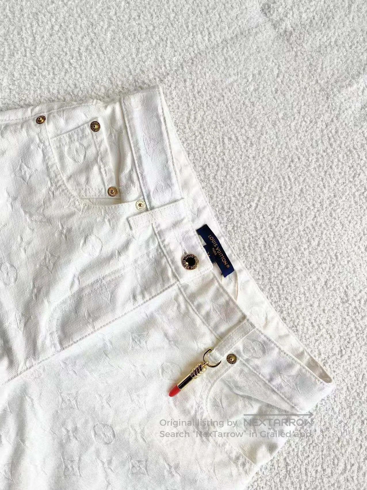 Louis Vuitton Louis Vuitton 25SS presbydo-printed denim trousers| Size 42" / US 20 - 4 Thumbnail